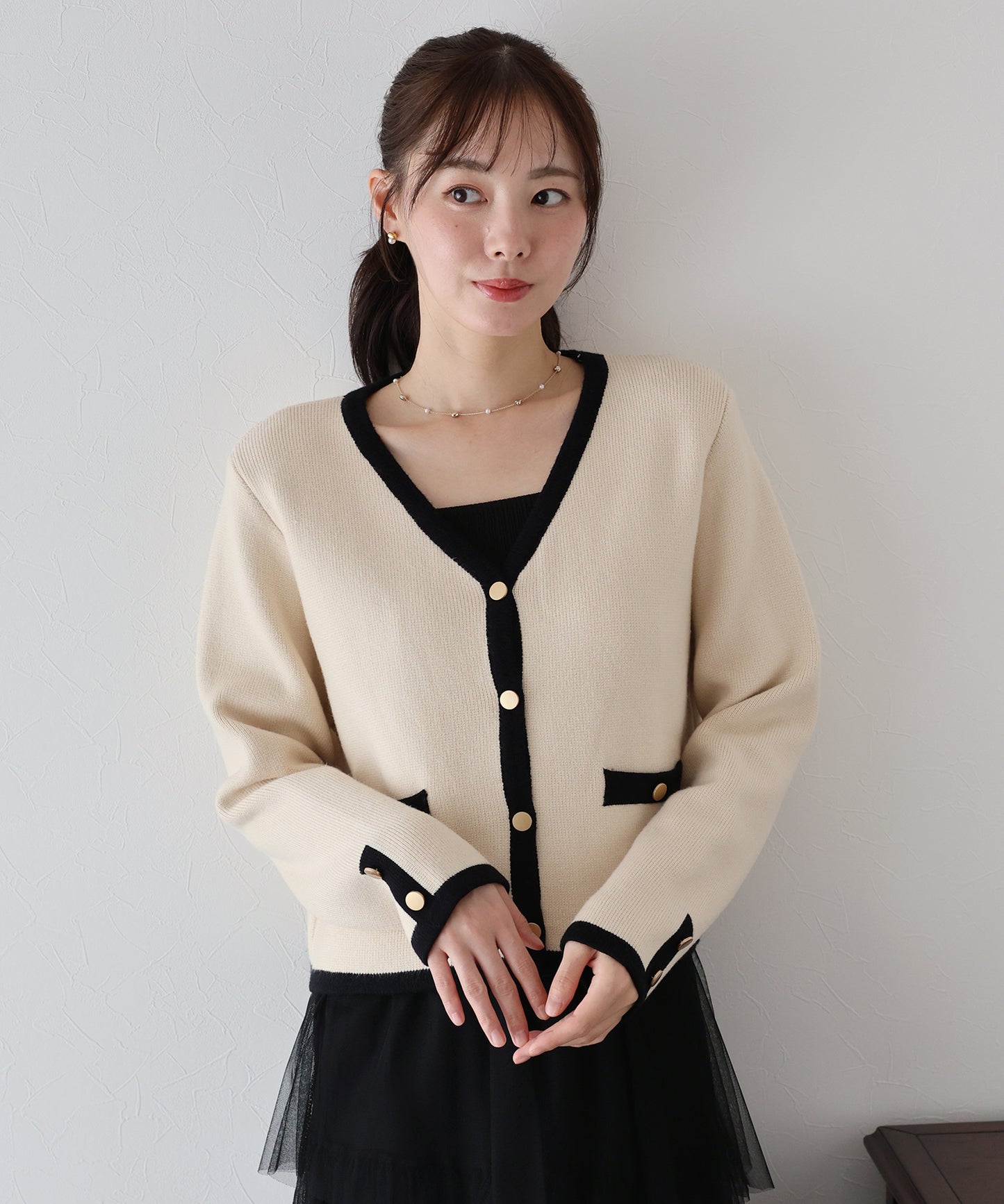 【TIME SALE】Ⅴネックニットジャケット