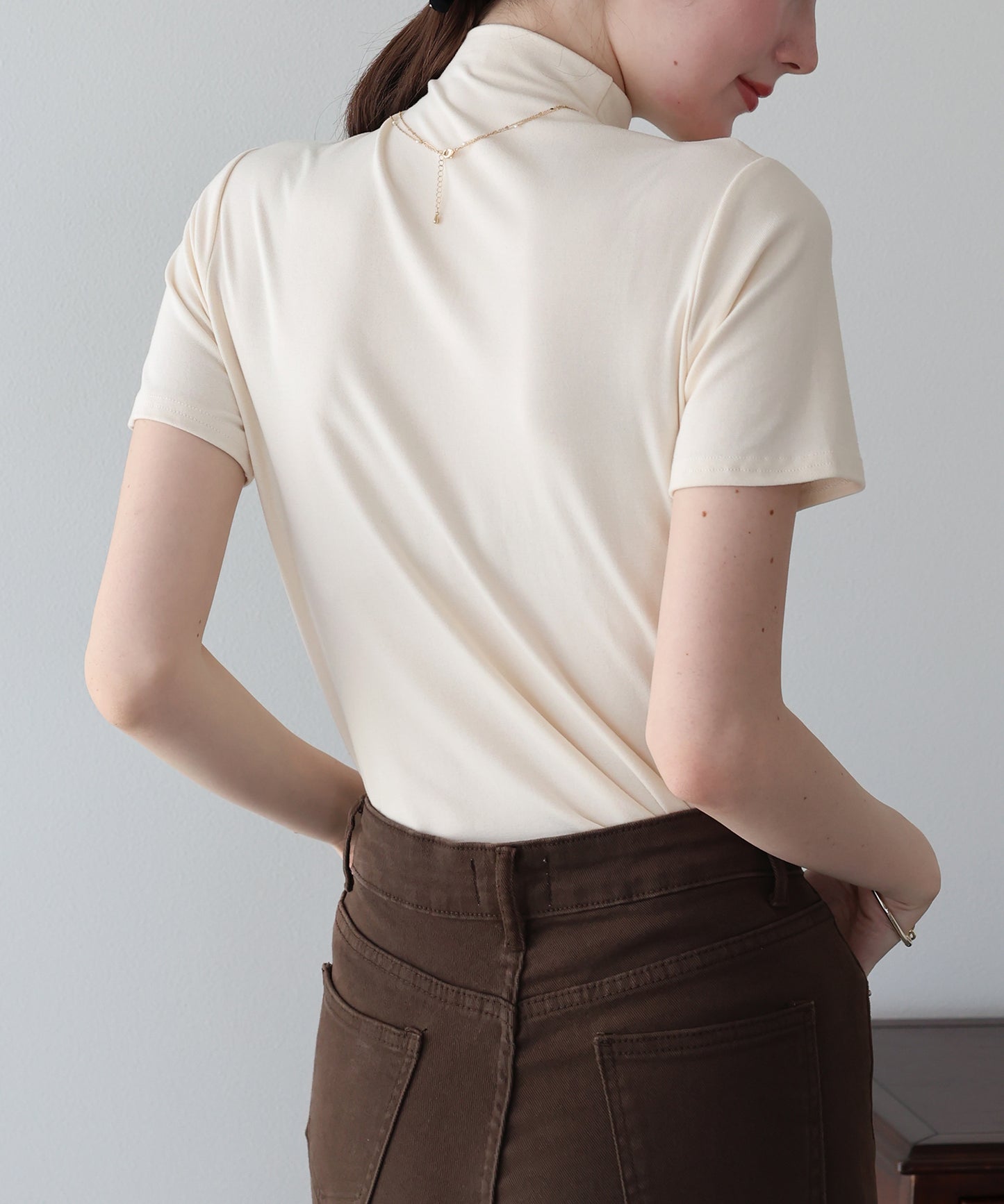 モックネックＴシャツ【メール便】