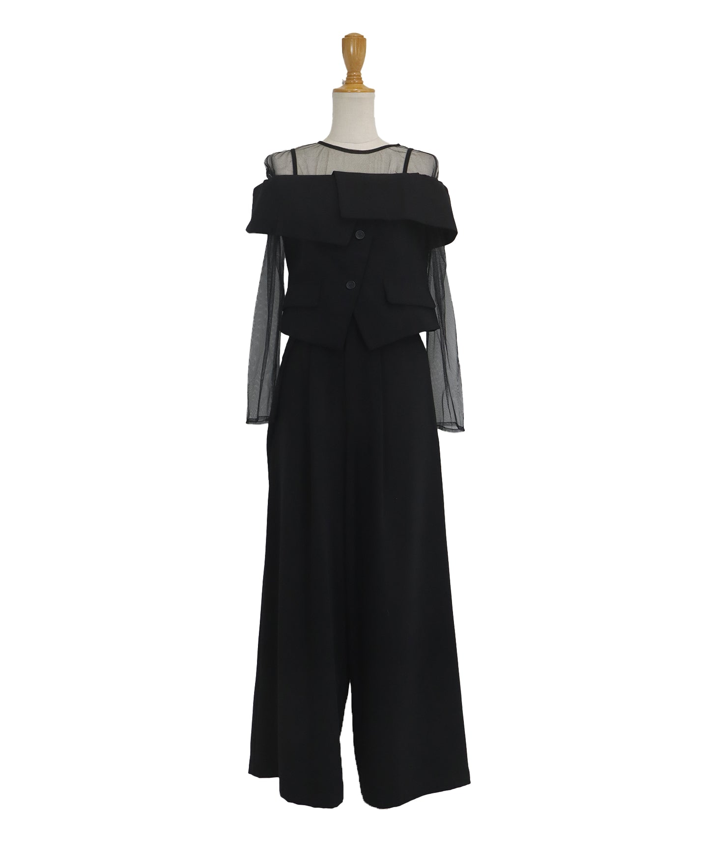 【TIME SALE】オフショルパンツドレス