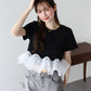 【早割5％OFF】ドッキングペプラムカットトップス【メール便】