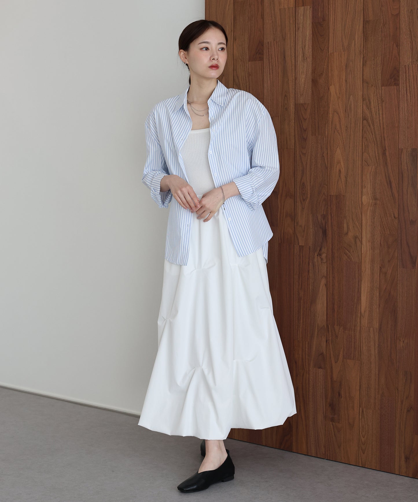 【早割5％OFF】カラーストライプシャツ【ネコポス】