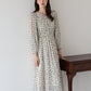 【TIME SALE】花柄シャーリングワンピース