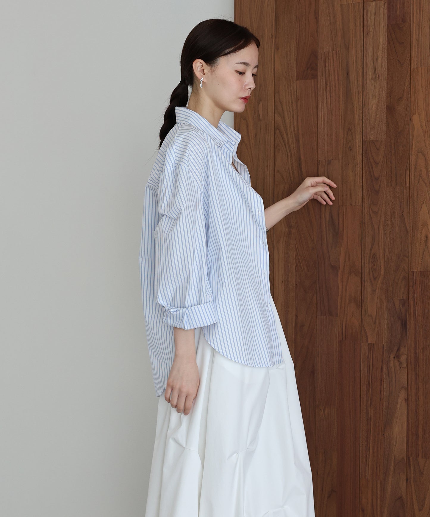 【早割5％OFF】カラーストライプシャツ【ネコポス】