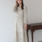 【早割5％OFF】花柄シャーリングワンピース