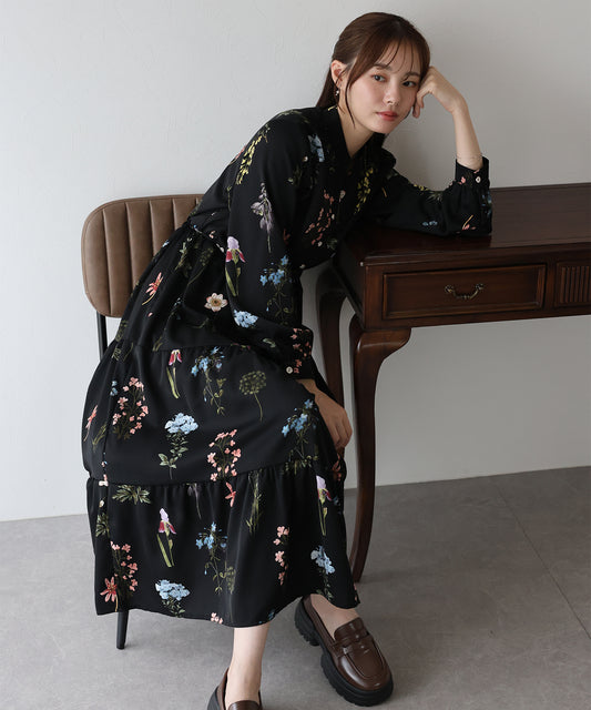 【TIME SALE】ティアードワンピース