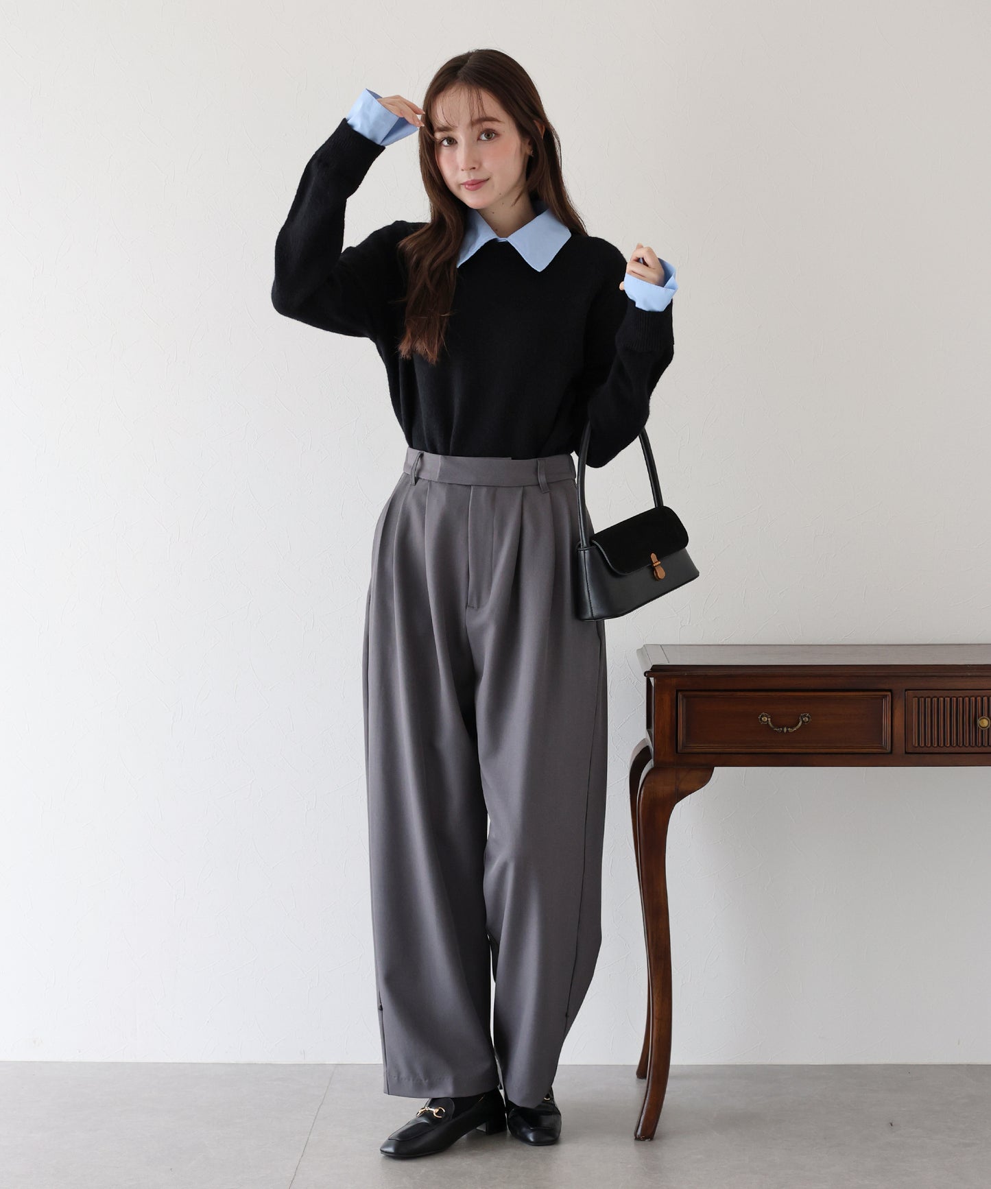 シャツドッキングニット