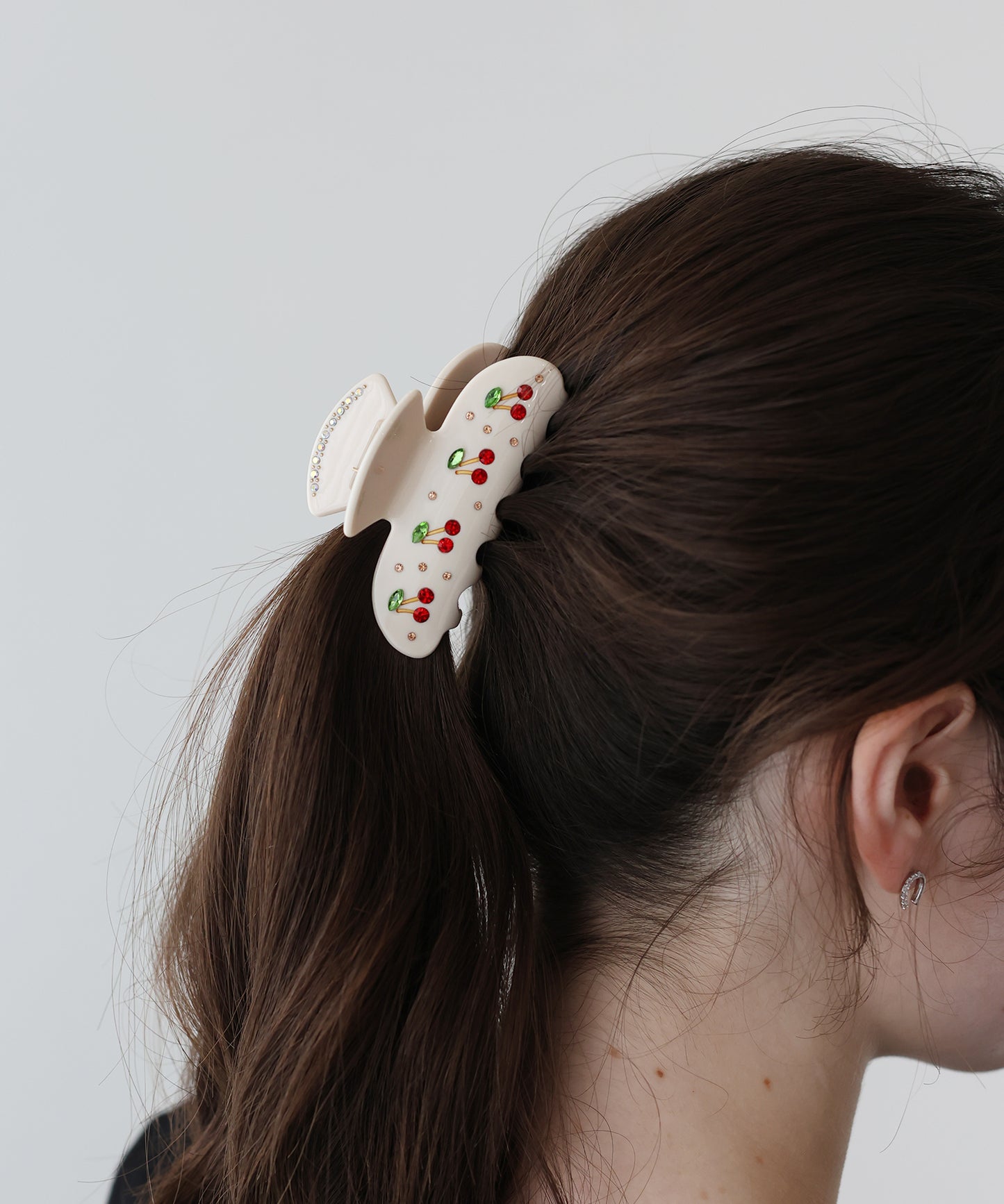 チェリービジューヘアクリップ【メール便】