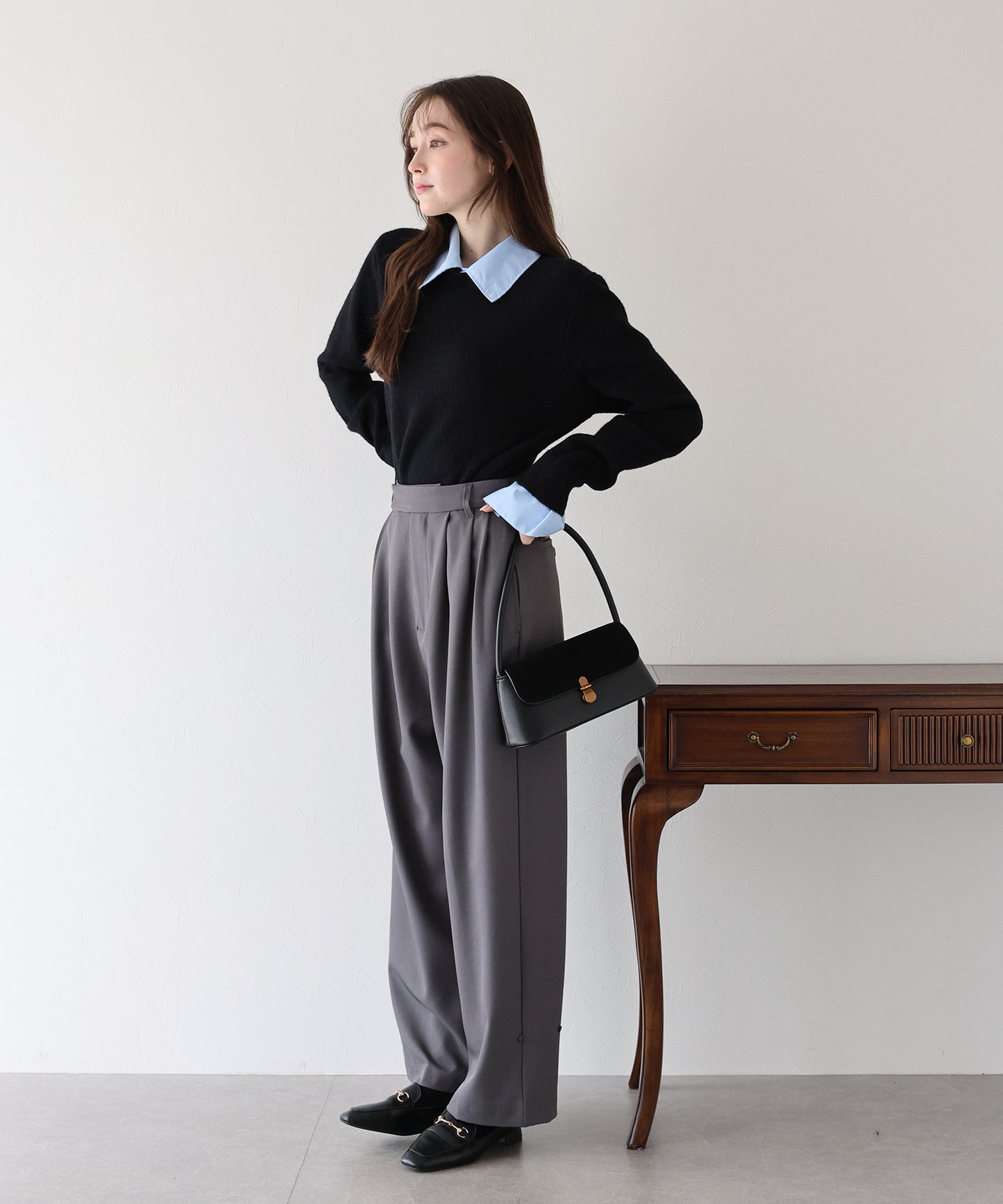 シャツドッキングニット