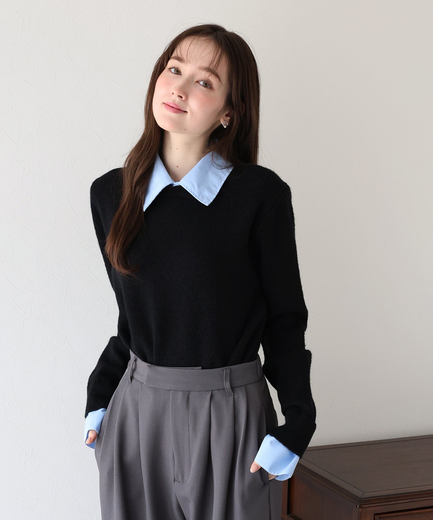 シャツドッキングニット