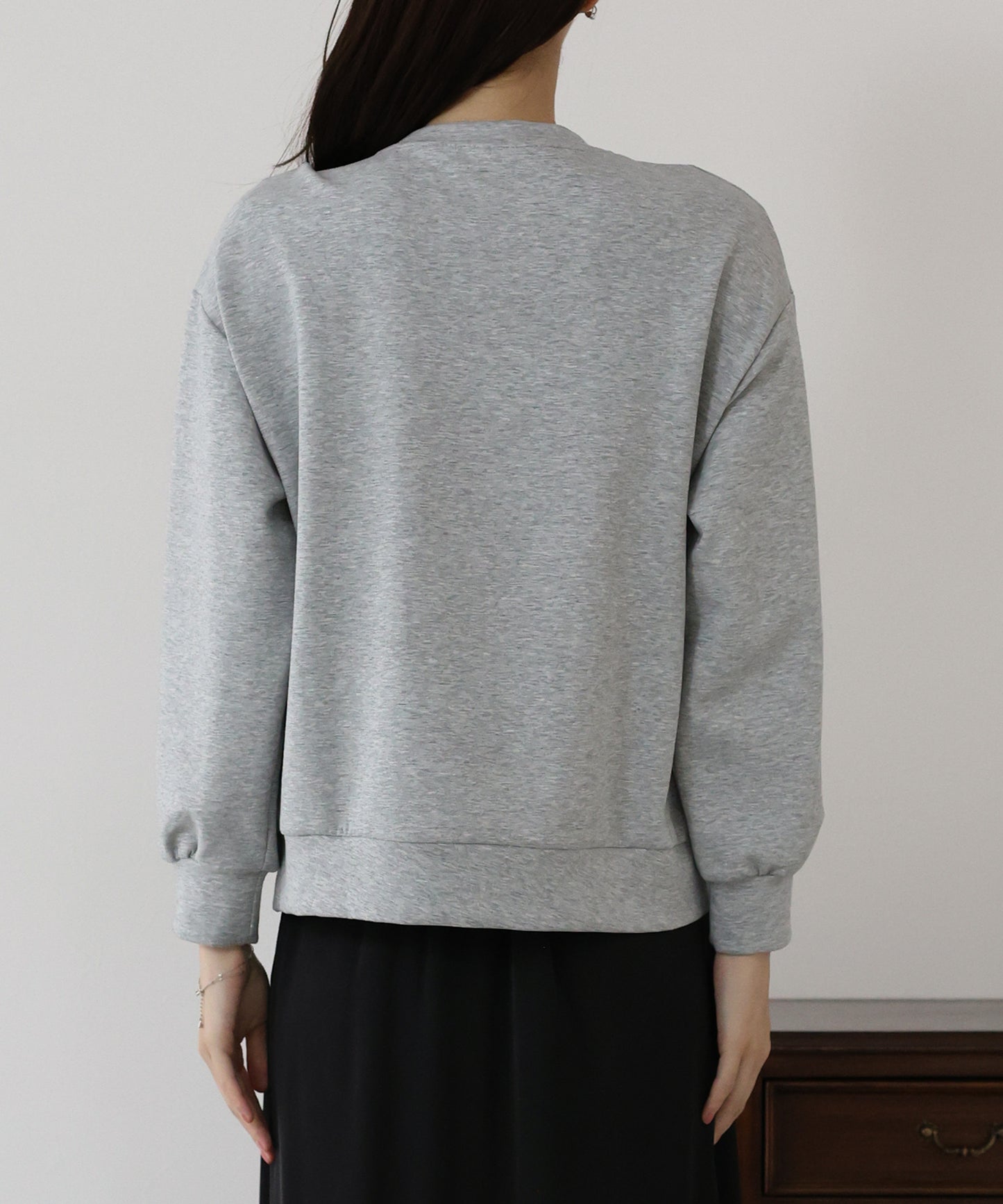 リボンスウェットトップス