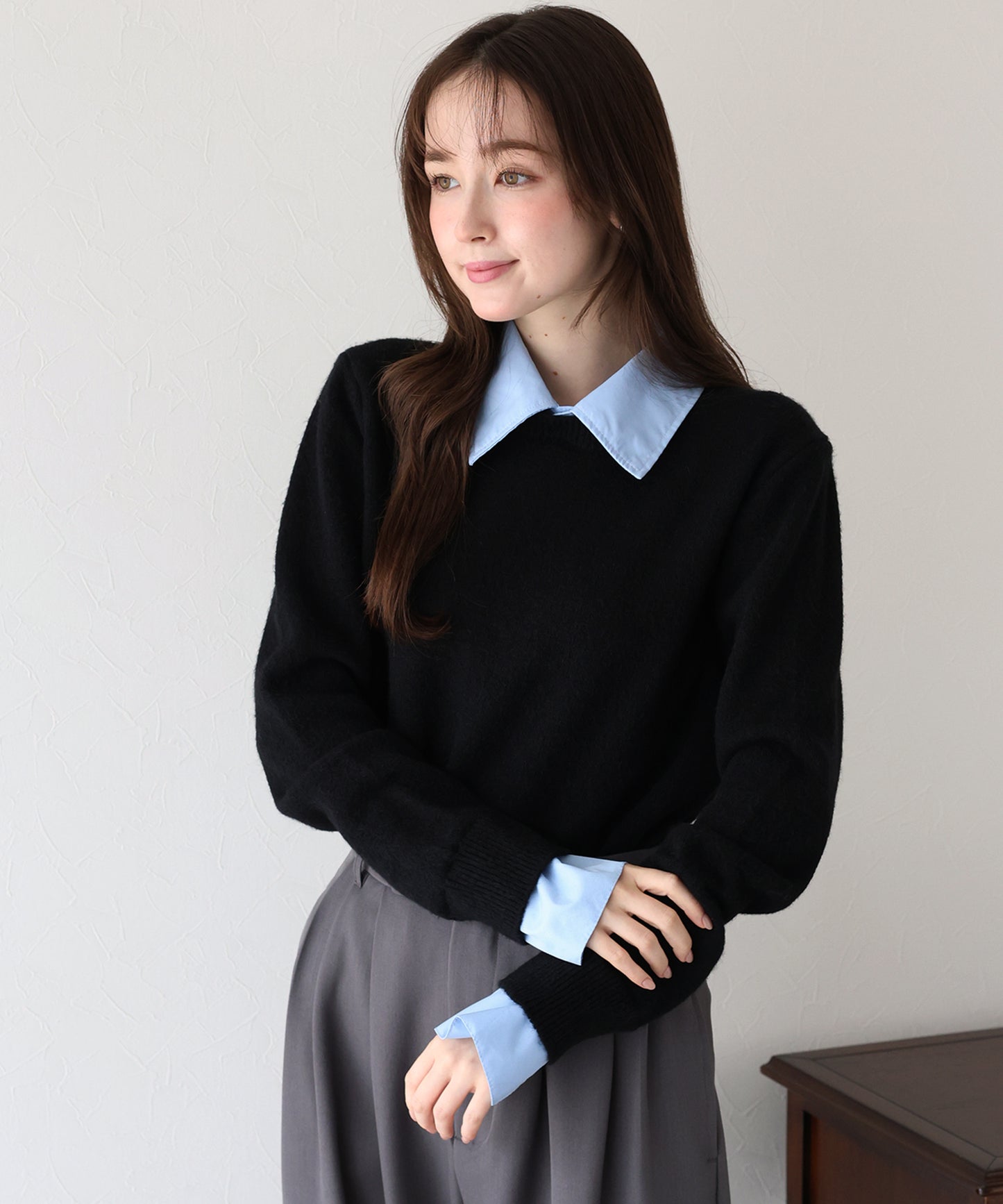 シャツドッキングニット