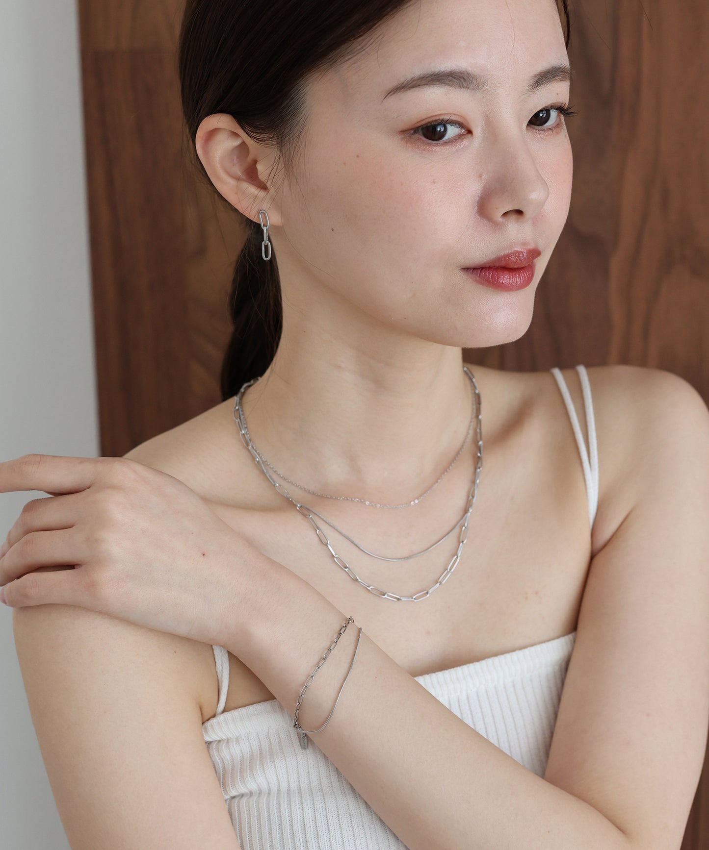 【早割5％OFF】トリプルチェーンネックレス/ サージカルステンレス【ネコポス】