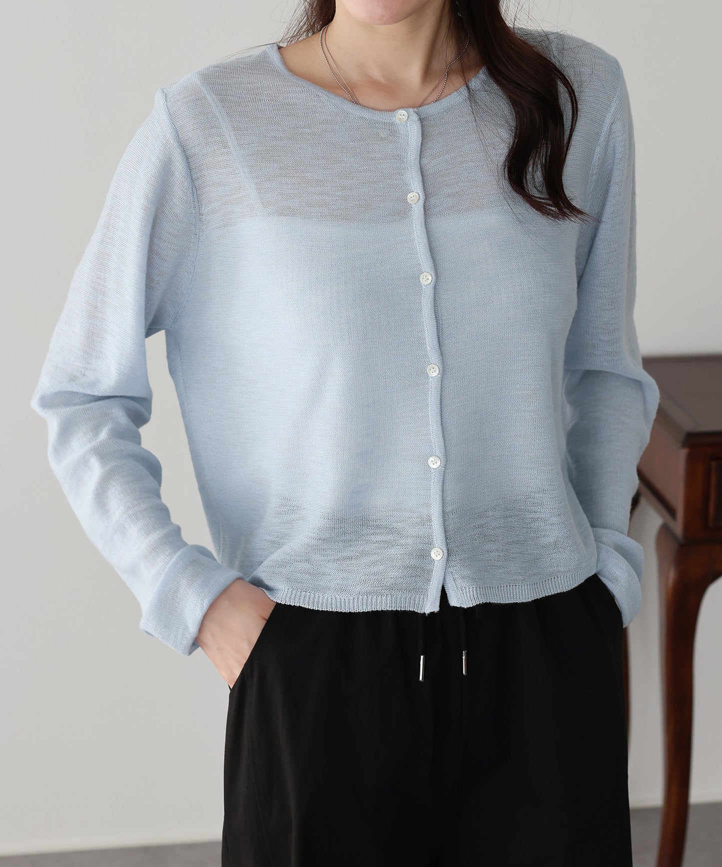 シアーニットカーディガン【ネコポス】