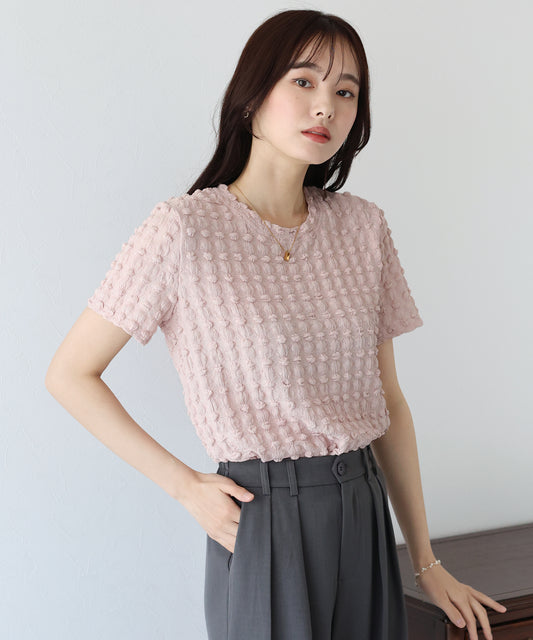 【TIME SALE】ポコポコジャカードTシャツ【ネコポス】