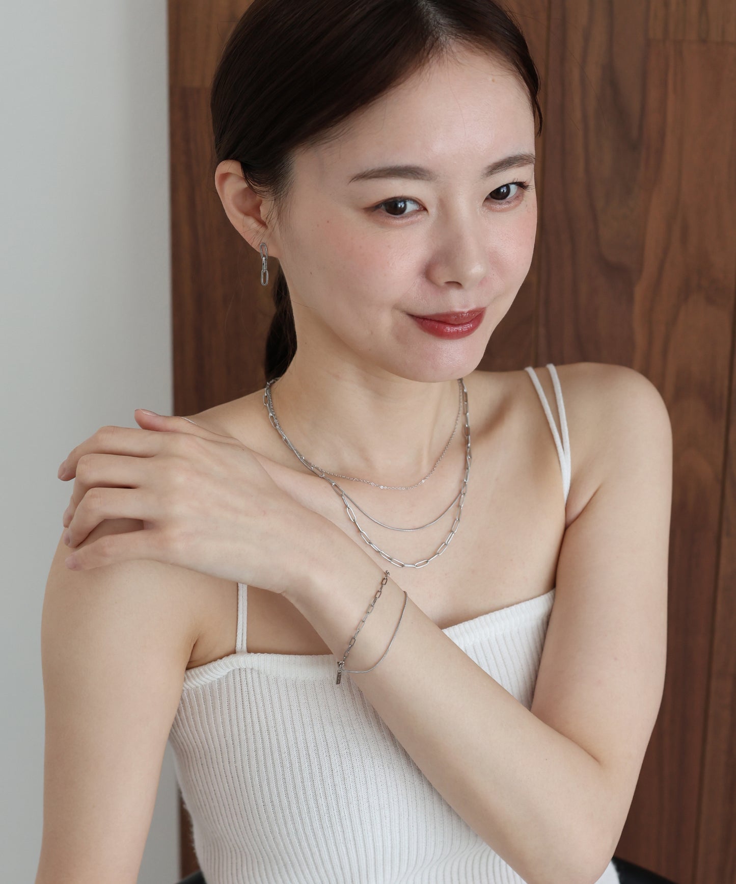 【早割5％OFF】ダブルチェーンブレスレット/ サージカルステンレス【ネコポス】