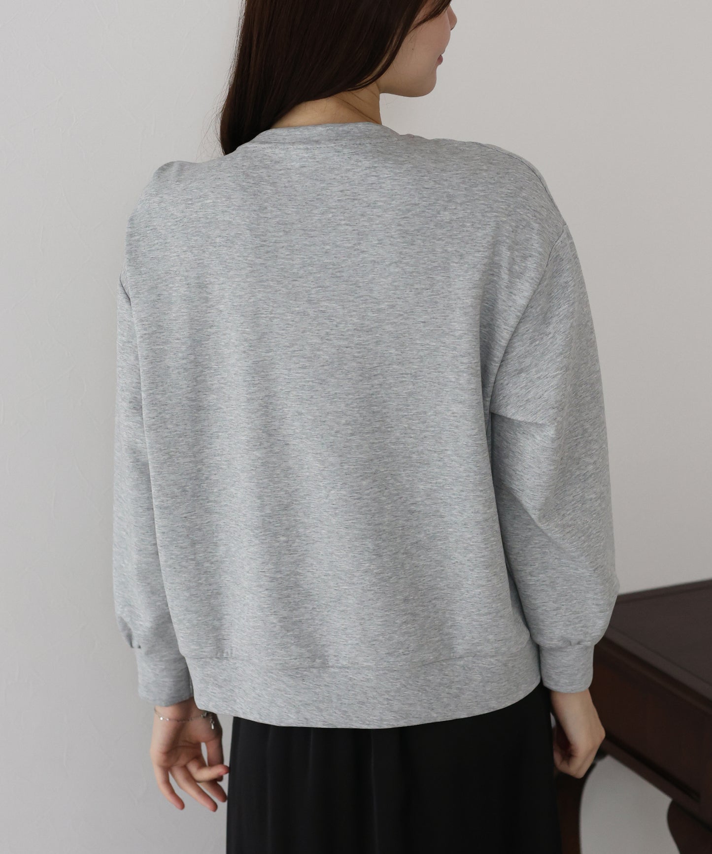 リボンスウェットトップス