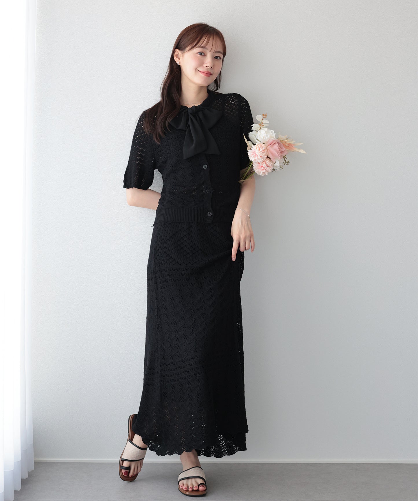 【早割5％OFF】クロシェニットセットアップ