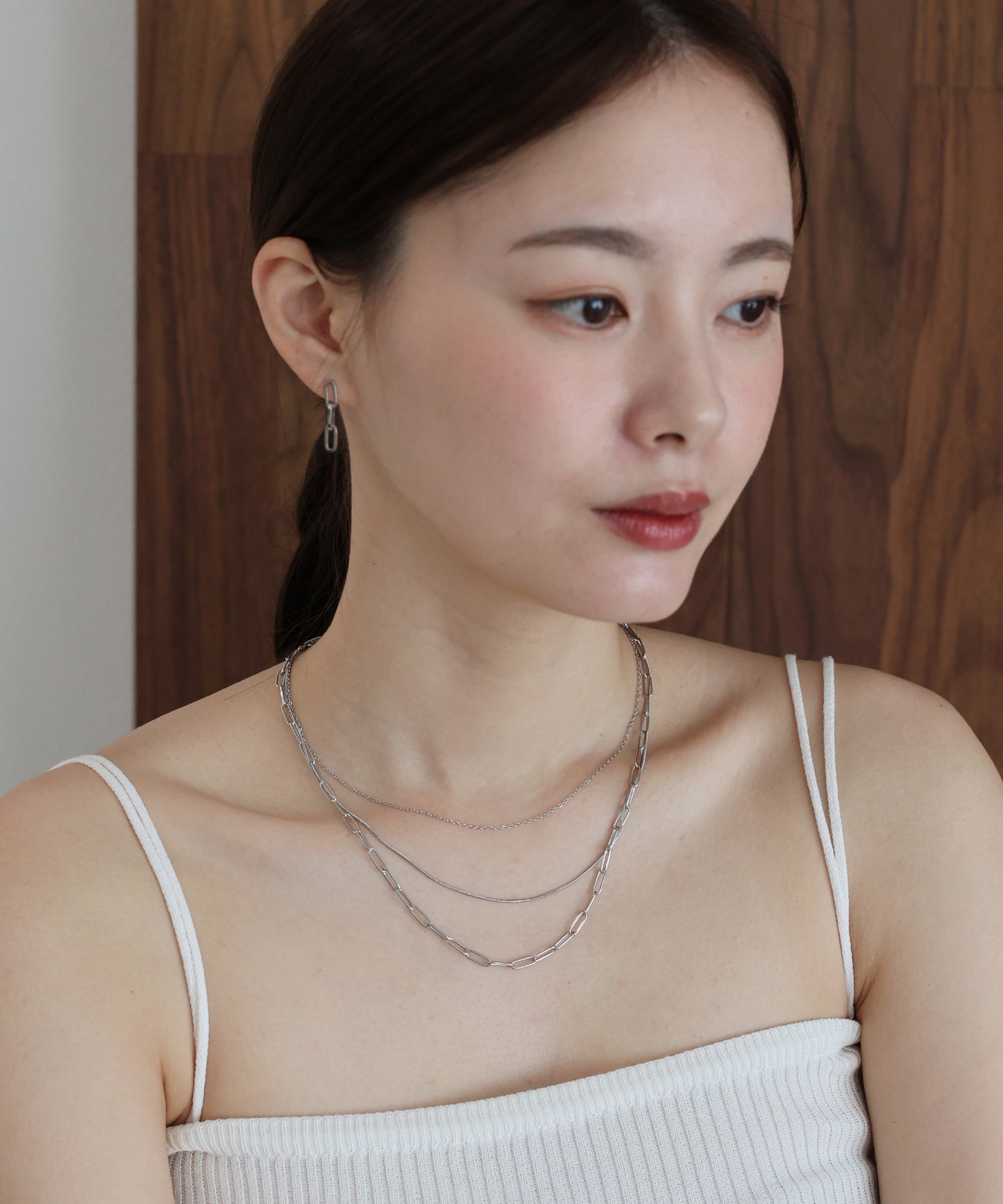 【早割5％OFF】トリプルチェーンネックレス/ サージカルステンレス【ネコポス】