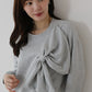【早割5％OFF】リボンスウェットトップス