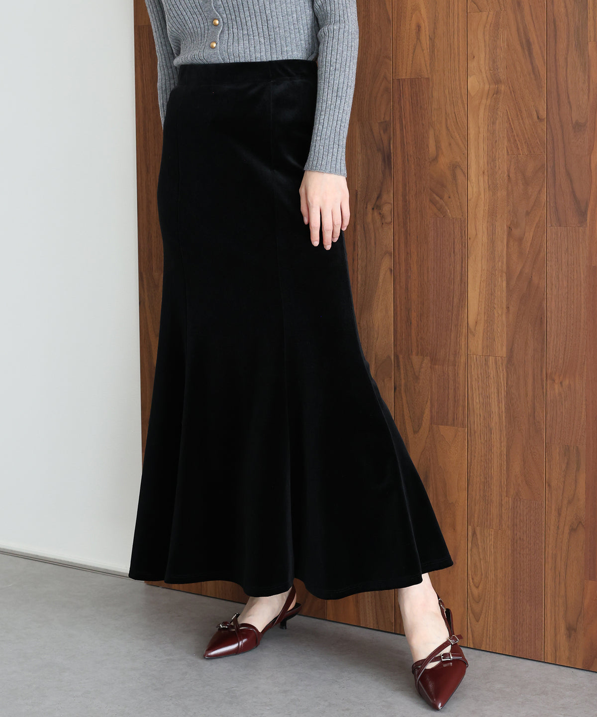 【早割5％OFF】ベロアマーメイドスカート