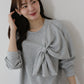 【早割5％OFF】リボンスウェットトップス