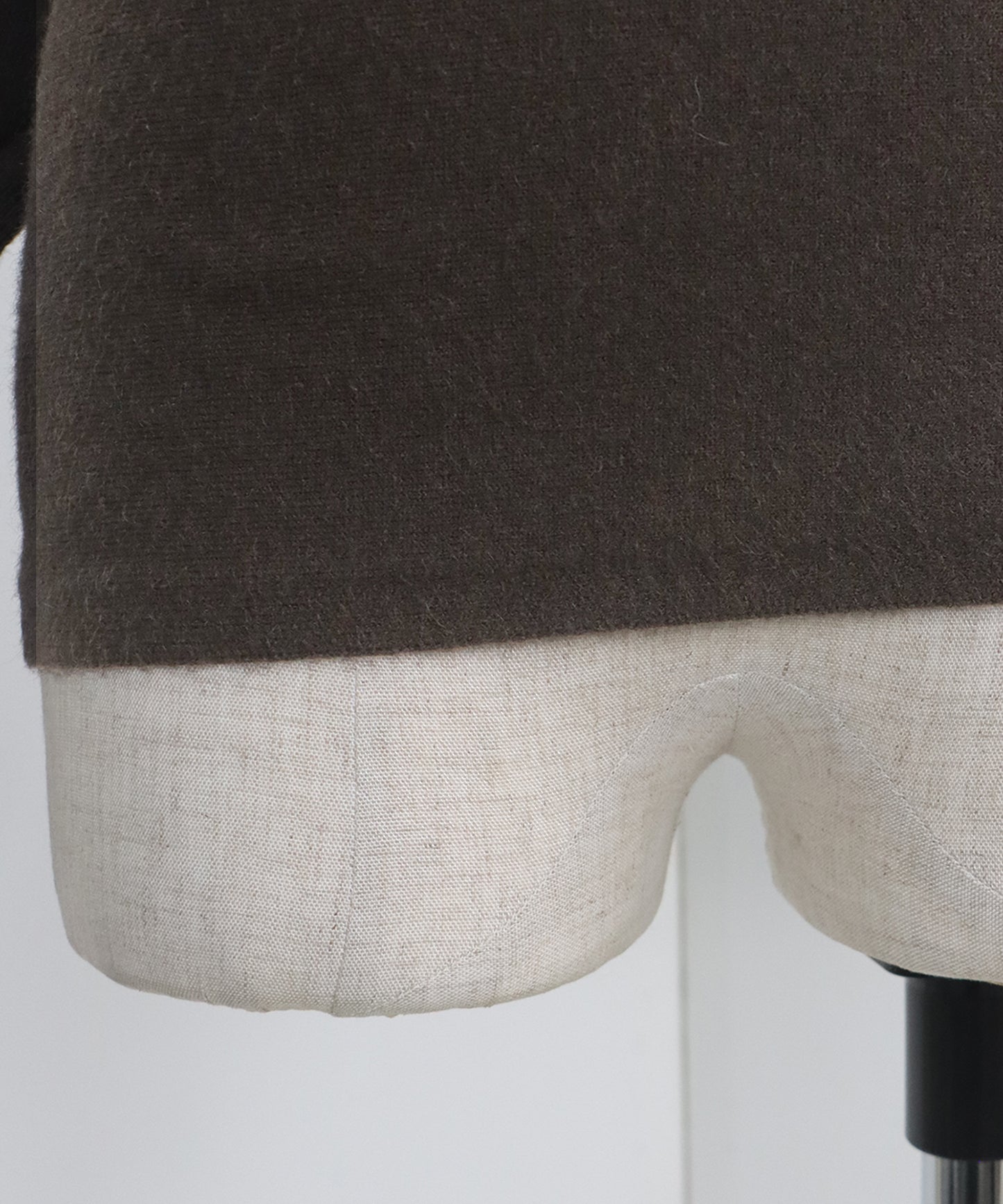 ウール混ボリュームスリーブドルマンニット