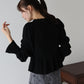 【早割5％OFF】パールボタンペプラムニット