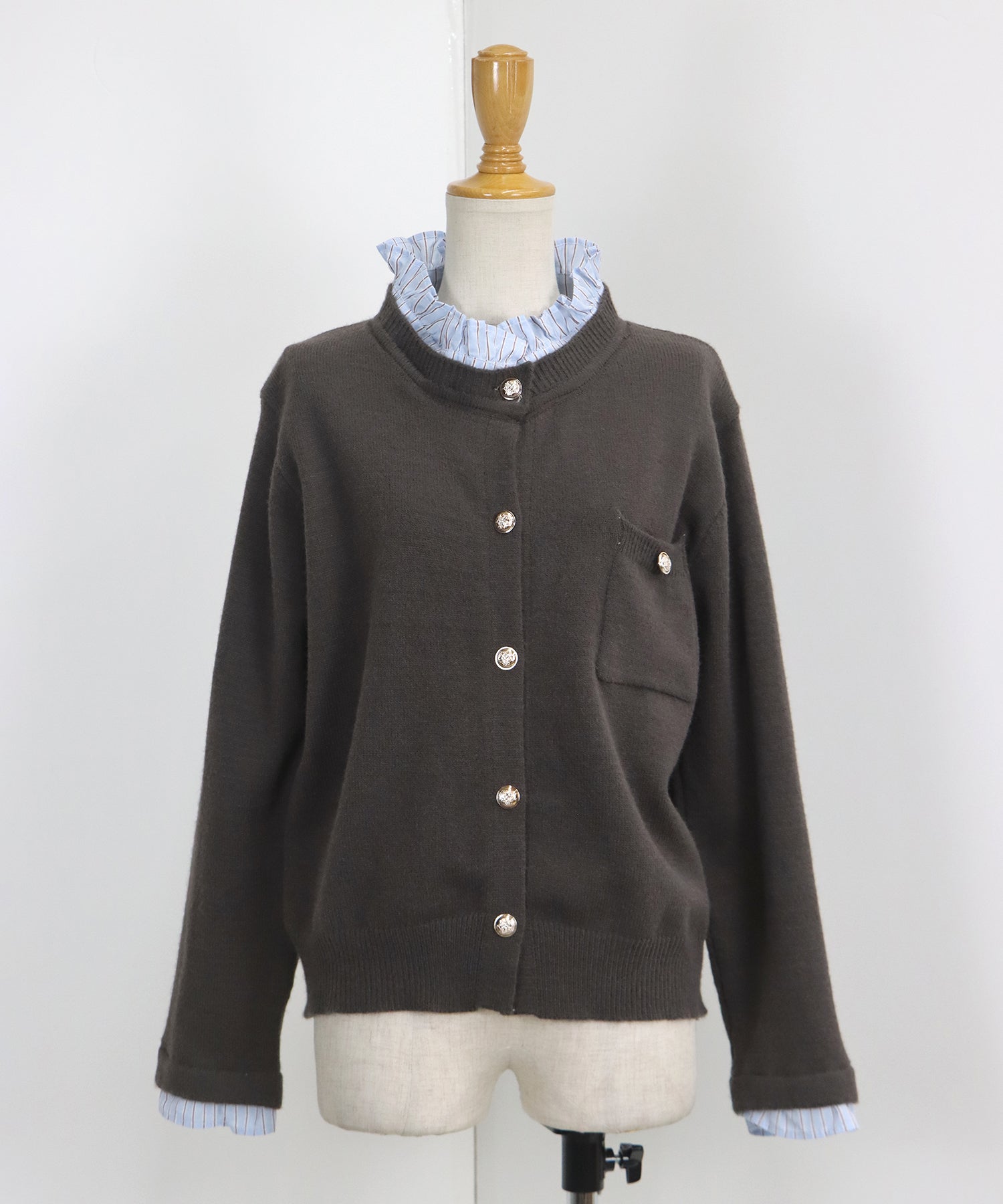 フリルシャツ襟カーディガン – BLUE ONLINE