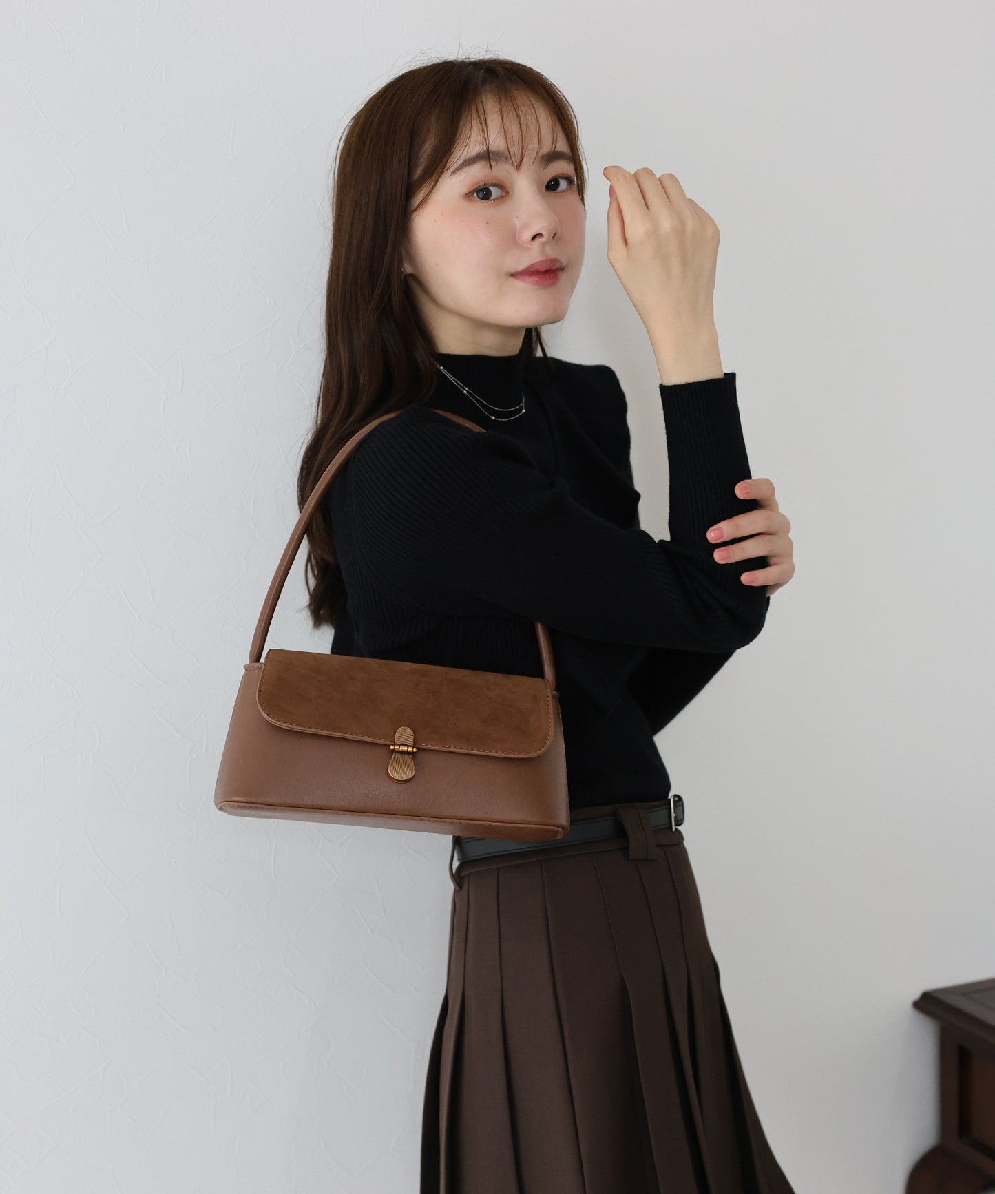 【TIME SALE】スウェードスクエアミニバッグ