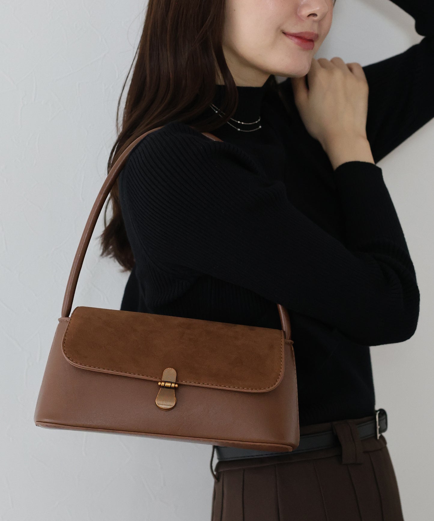 【TIME SALE】スウェードスクエアミニバッグ