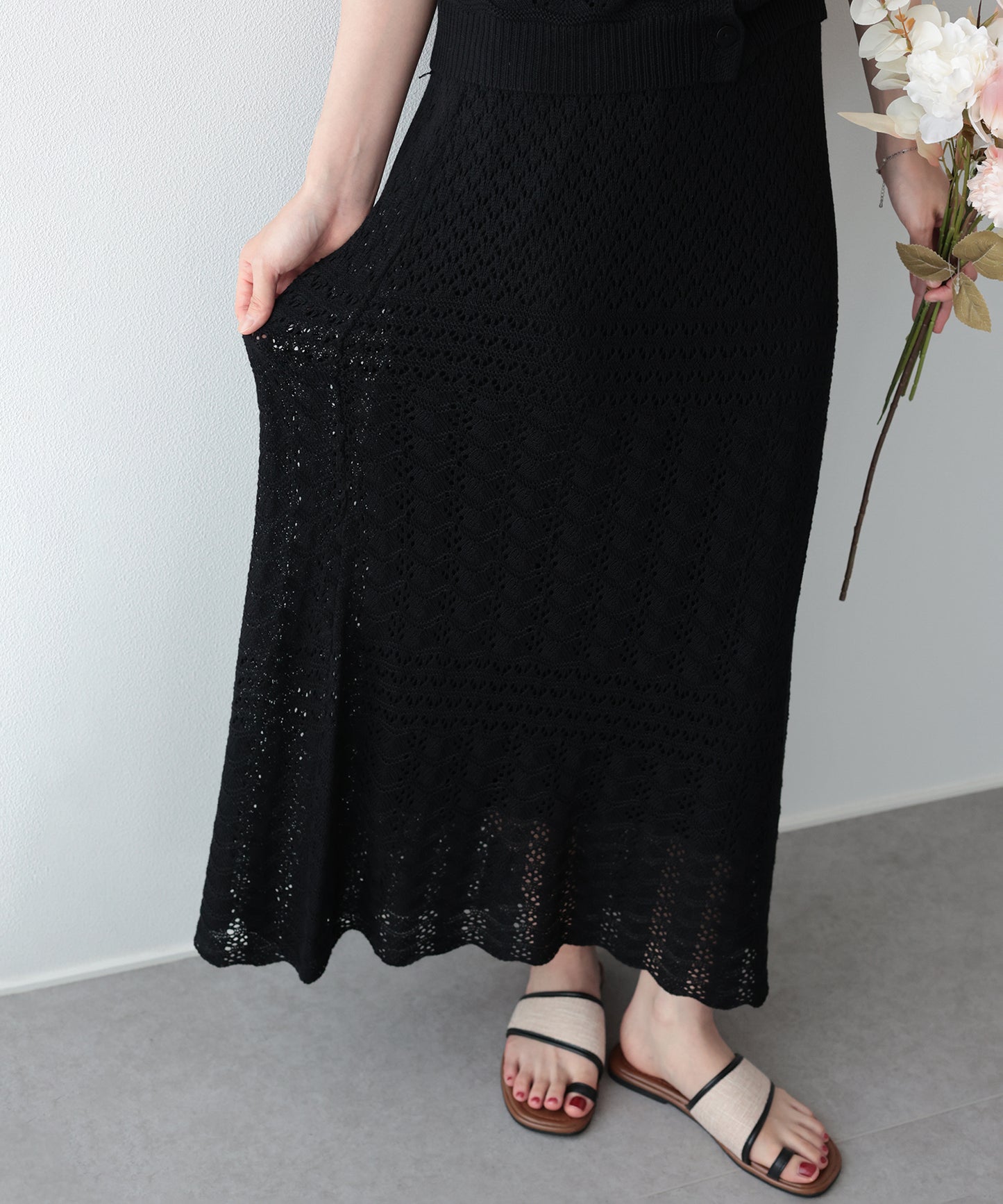 【早割5％OFF】クロシェニットセットアップ