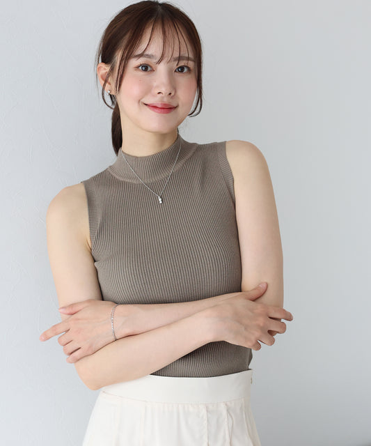 【TIME SALE】なめらかリブノースリニット【ネコポス】