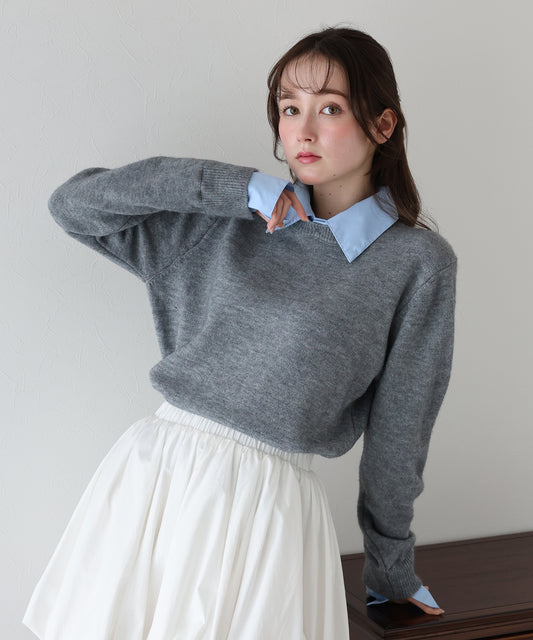 【早割5％OFF】シャツドッキングニット