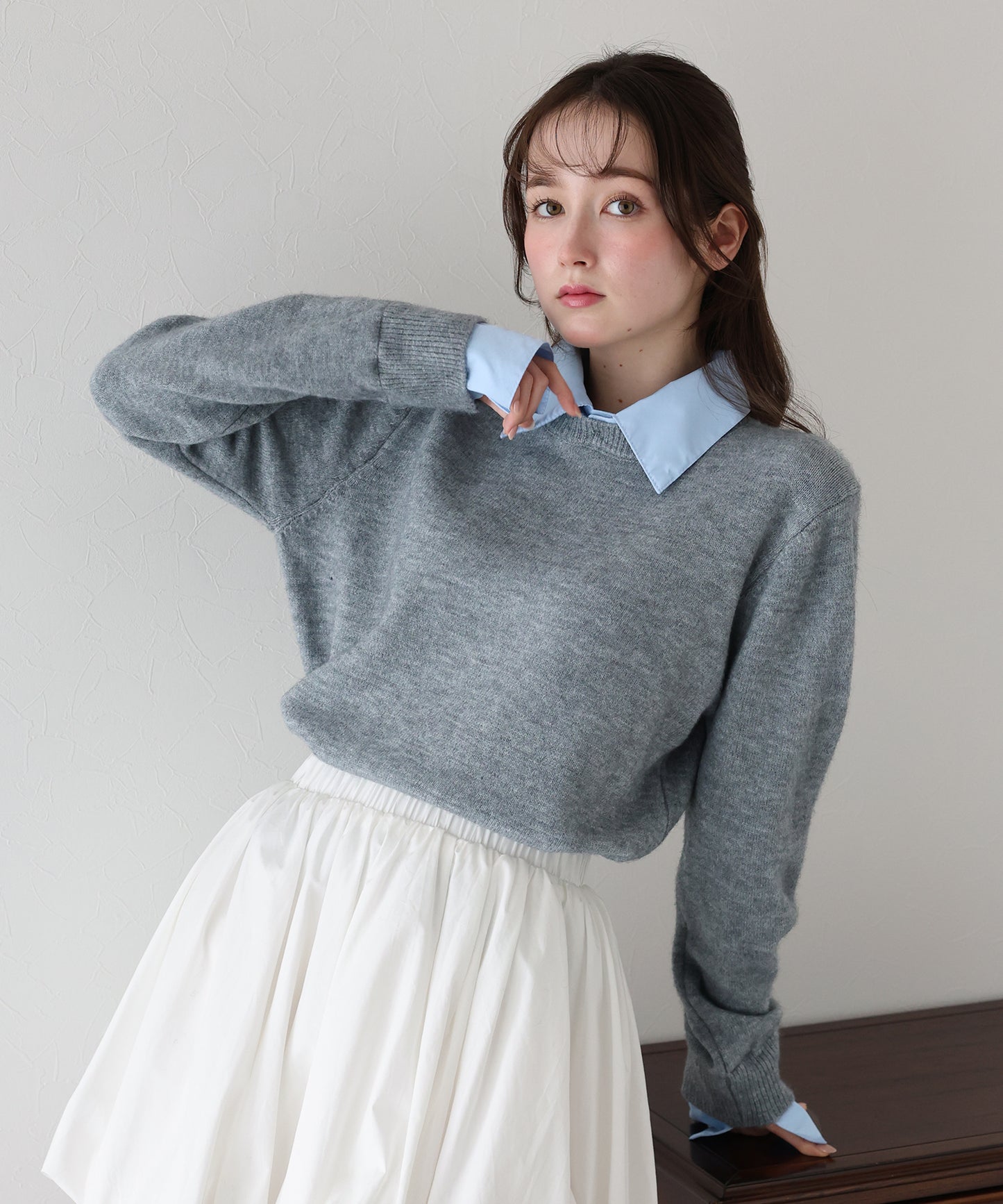 シャツドッキングニット