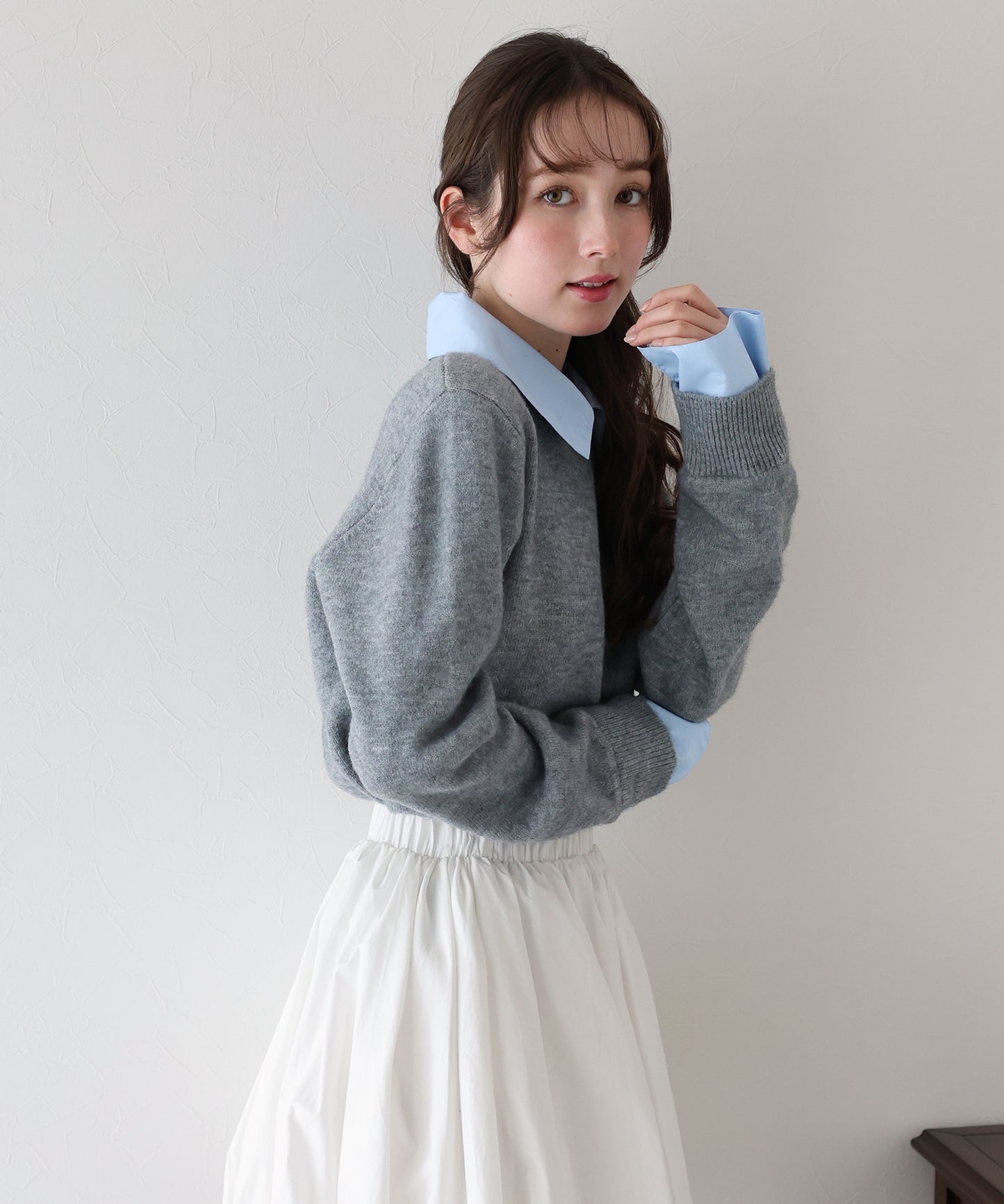 シャツドッキングニット