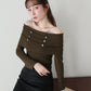 【早割5％OFF】ナポレオンオフショルダーカットソー【メール便】