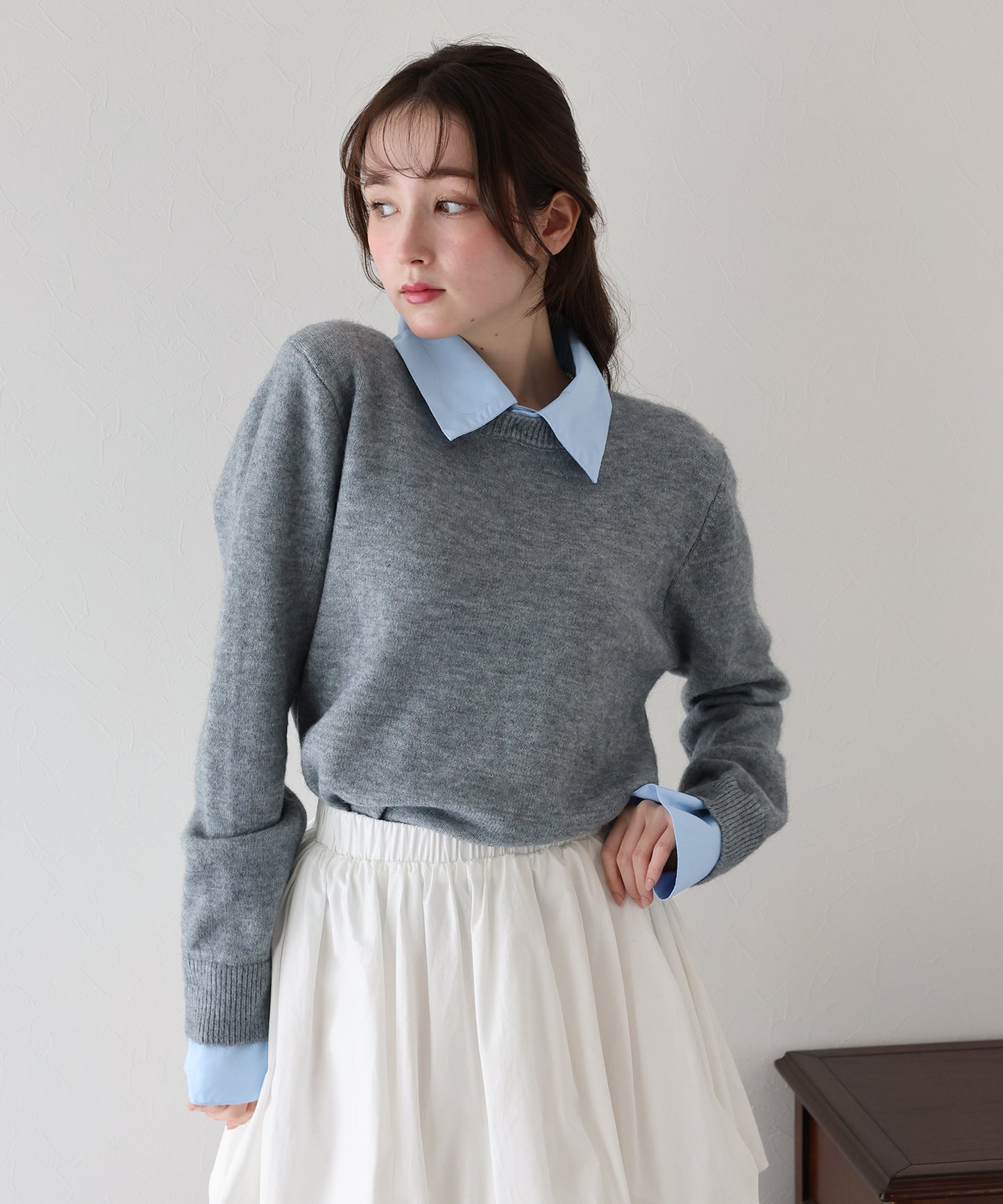 シャツドッキングニット