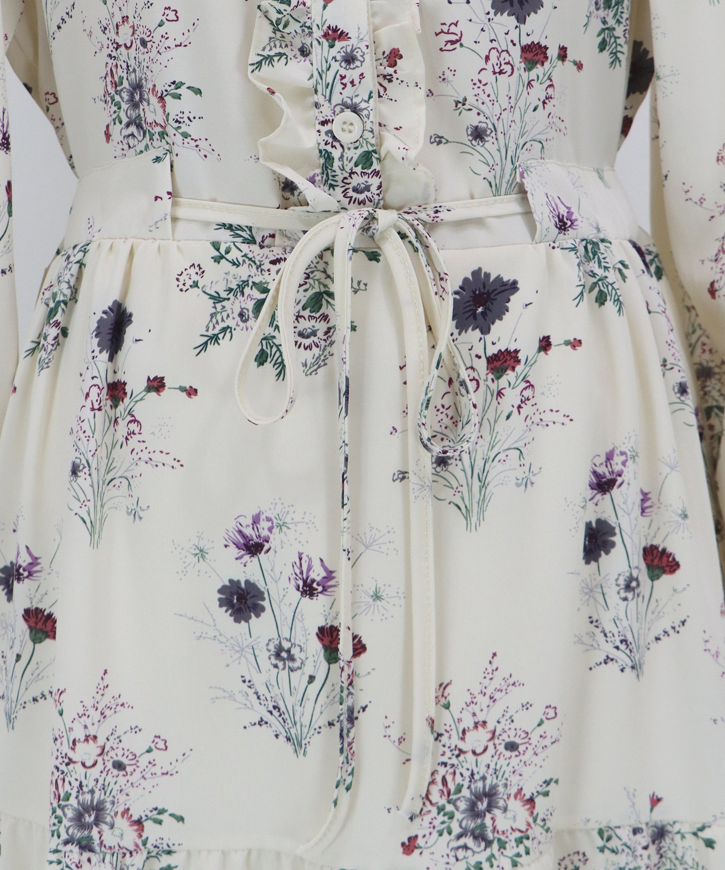 襟付きフリルワンピース