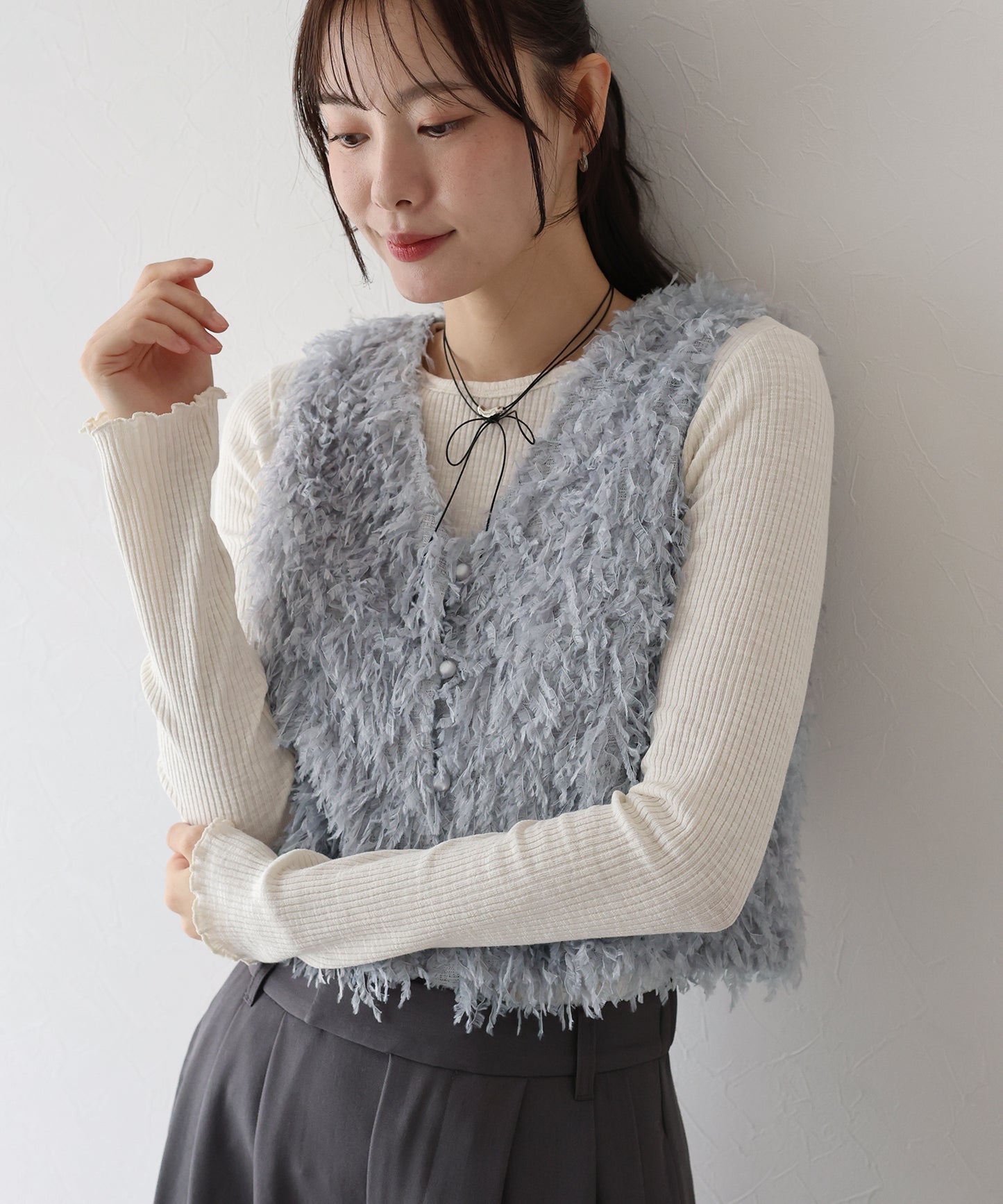 フェザーフリンジベスト