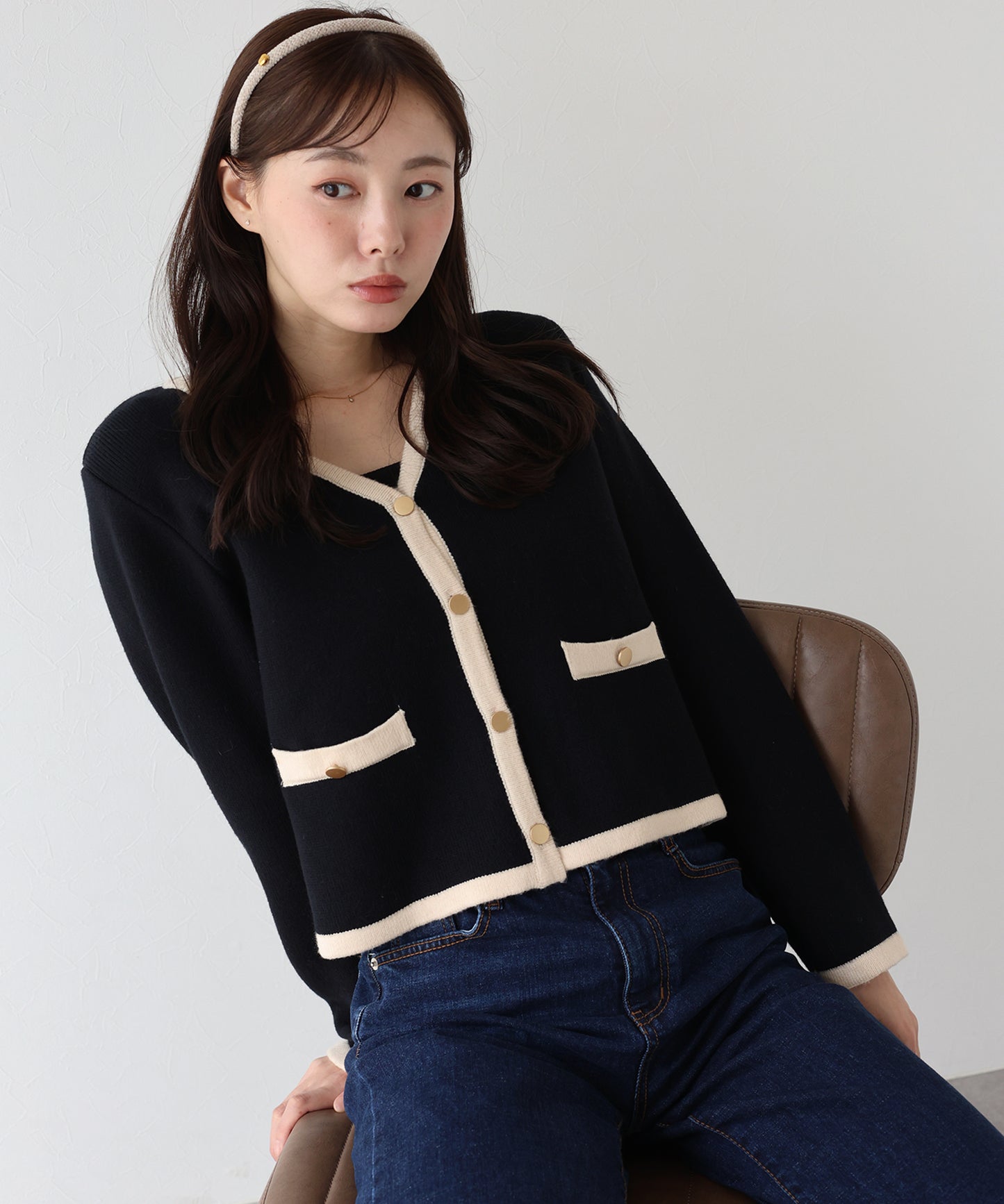 【TIME SALE】Ⅴネックニットジャケット