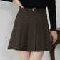ベルトSETプリーツミニスカート