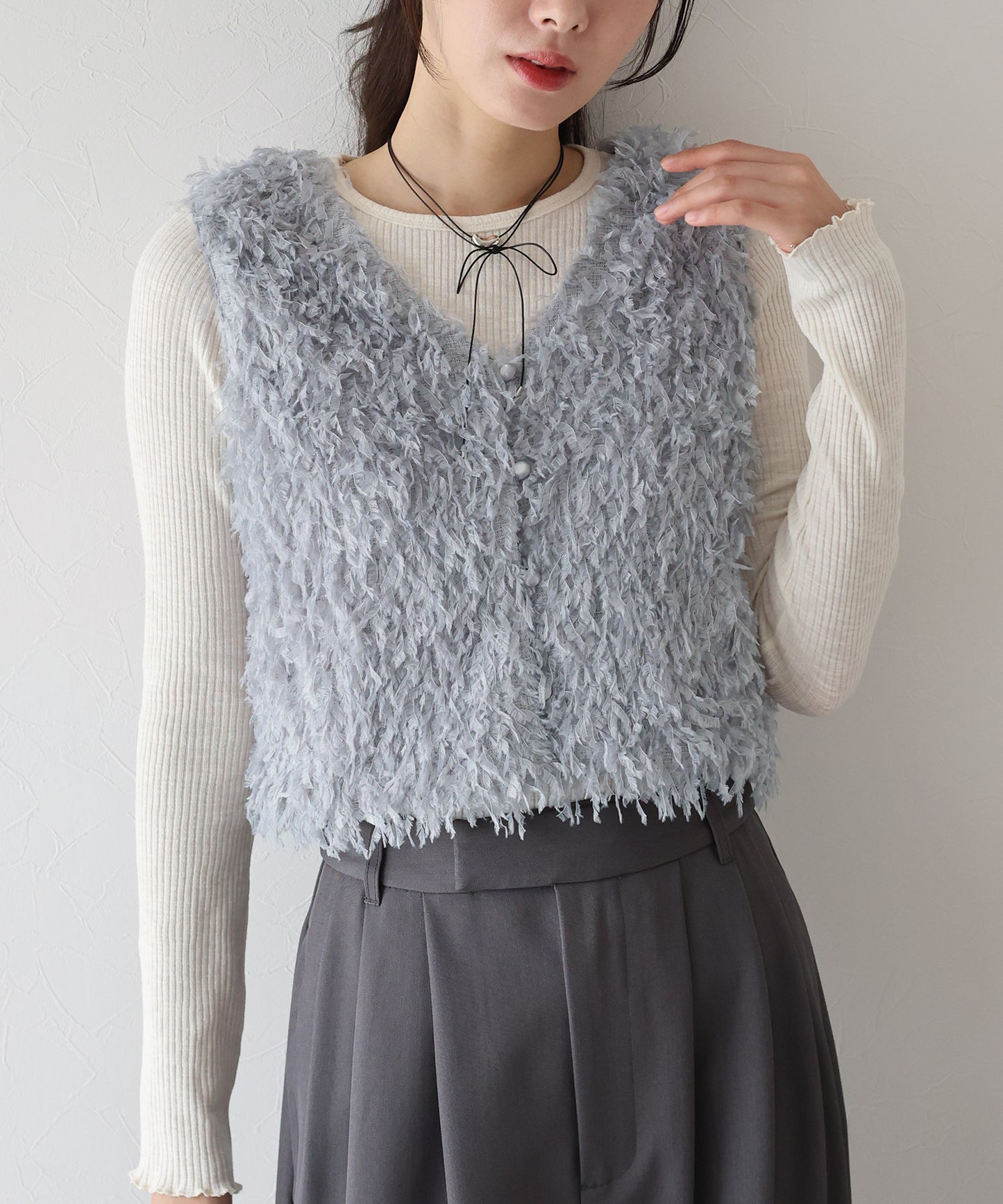 フェザーフリンジベスト