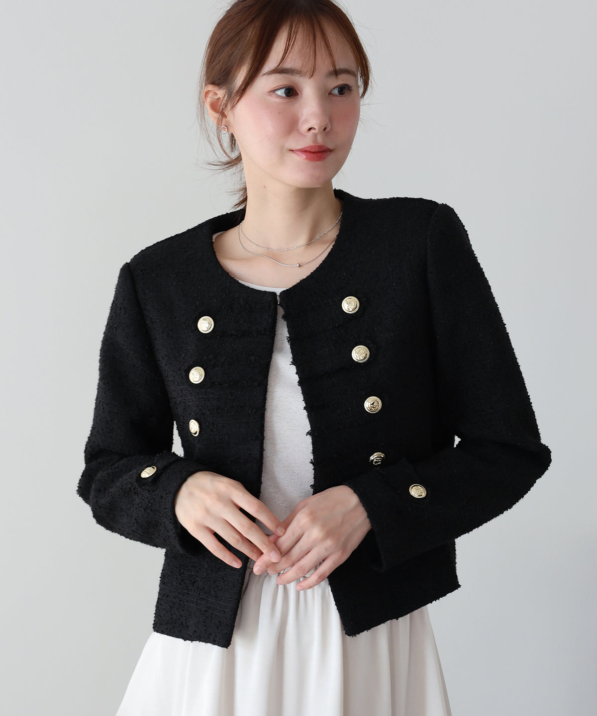 【早割5％OFF】ナポレオンツイードジャケット