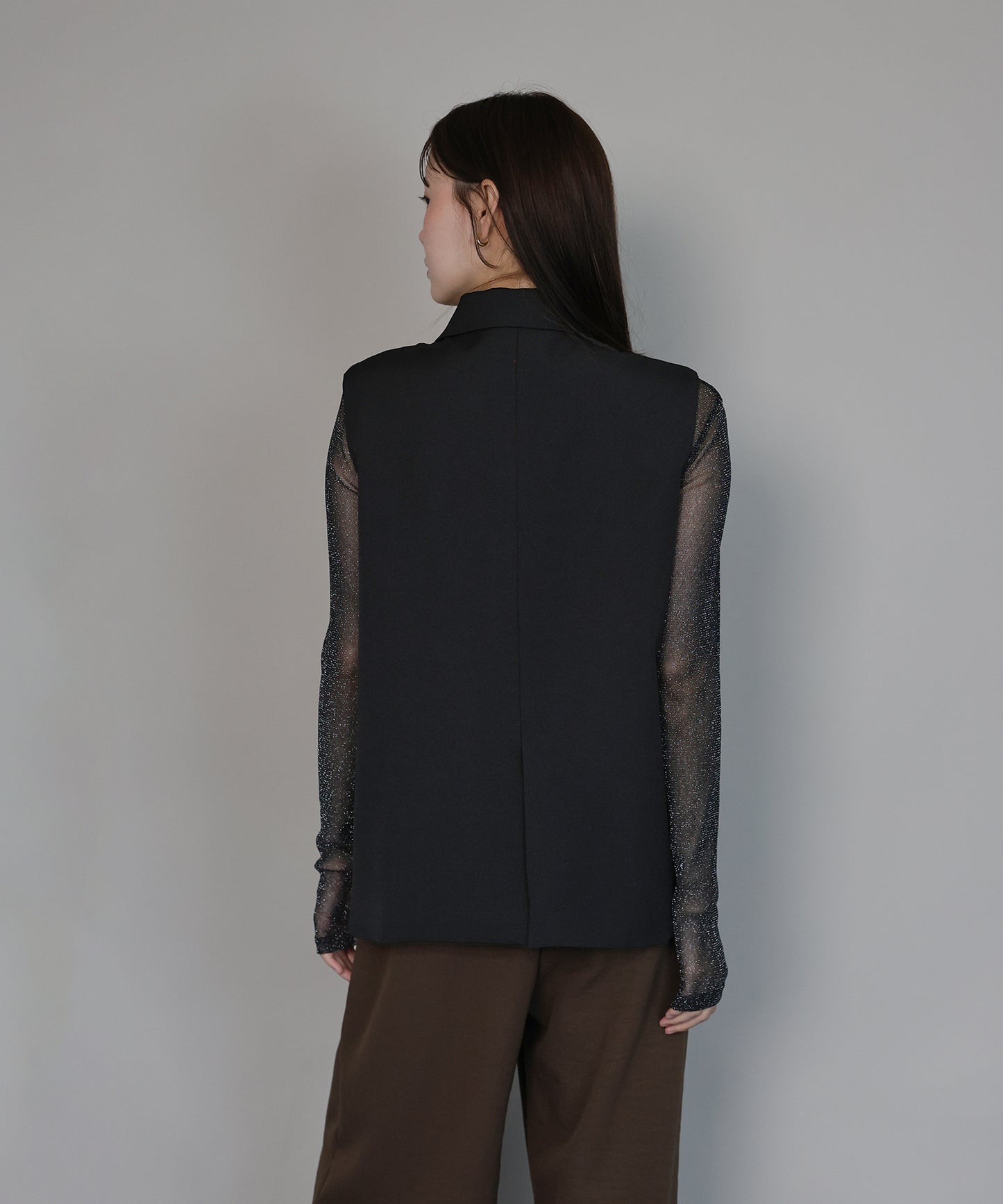 【TIME SALE】ニュアンスボタンテーラードジレ[ J by blue ]