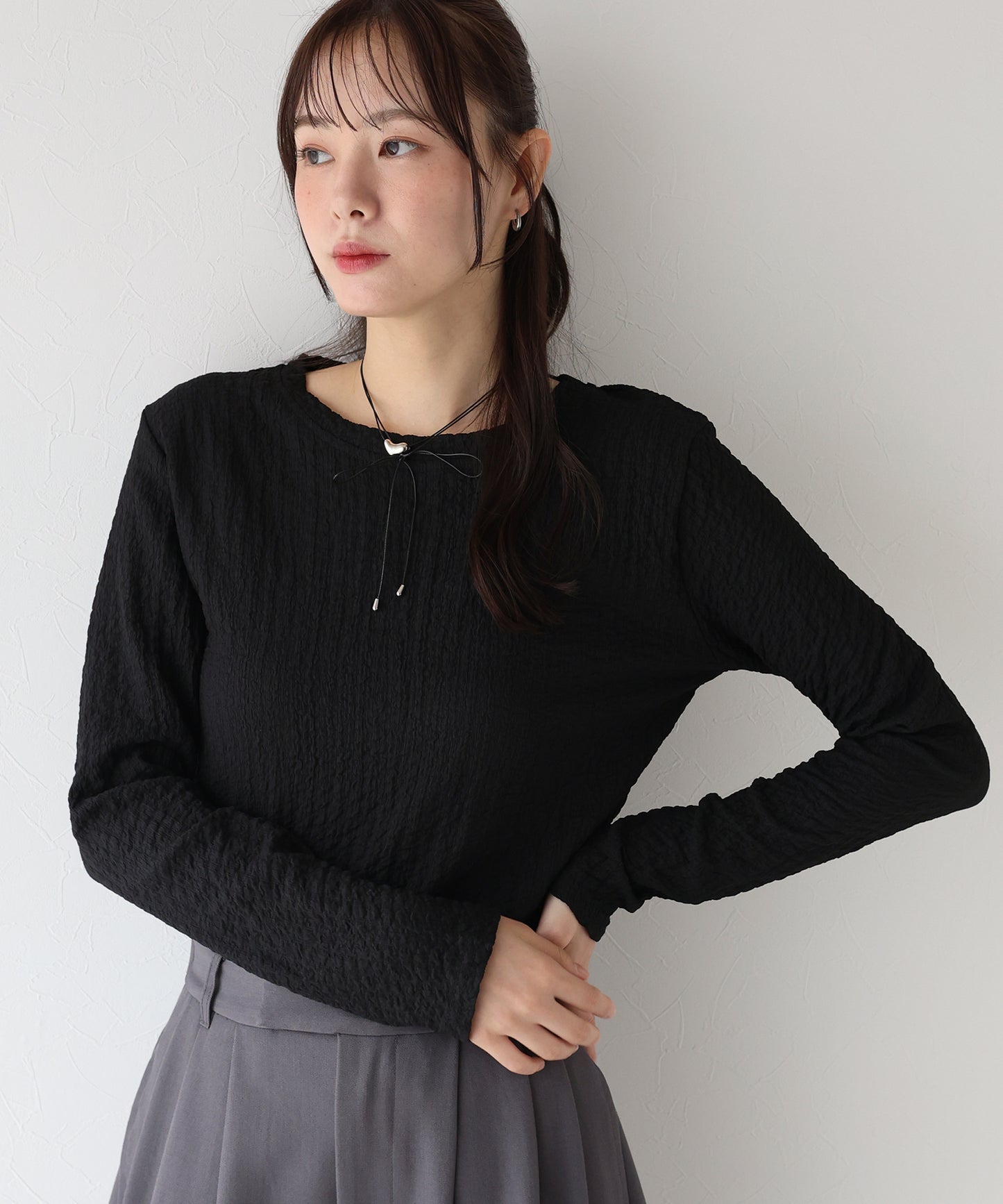 【TIME SALE】ぽこぽこジャガードロンT【ネコポス】
