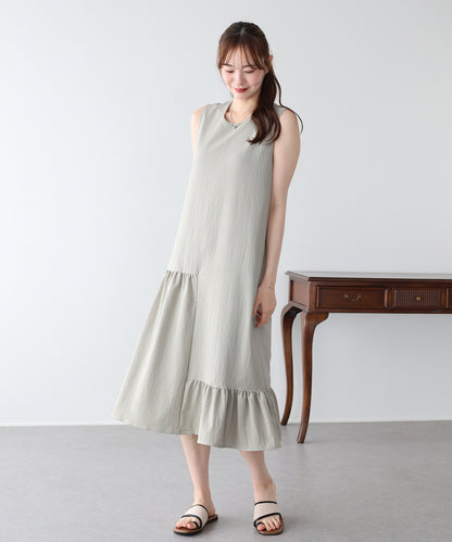 アシンメトリーティアードワンピース