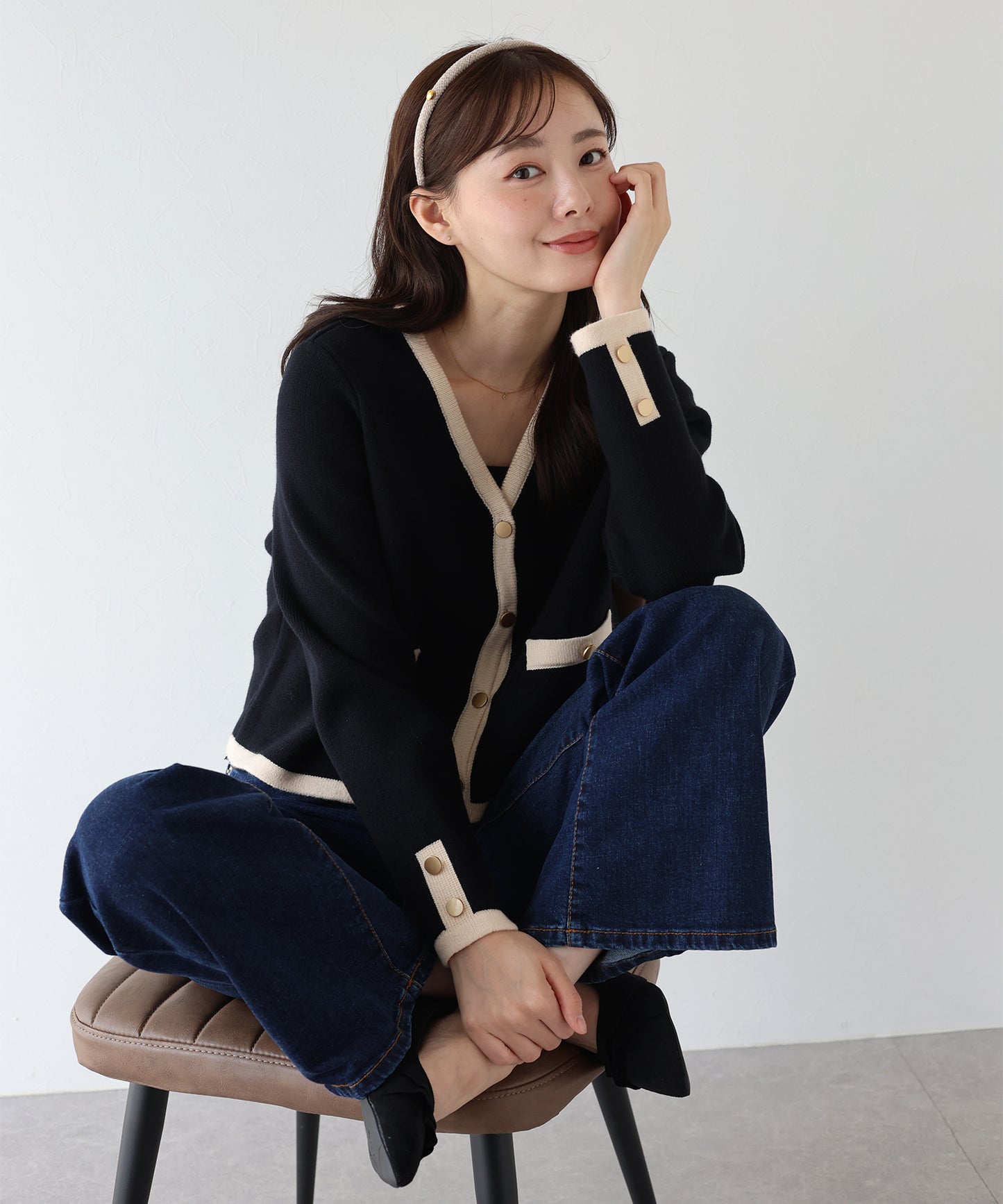 【早割5％OFF】Ⅴネックニットジャケット