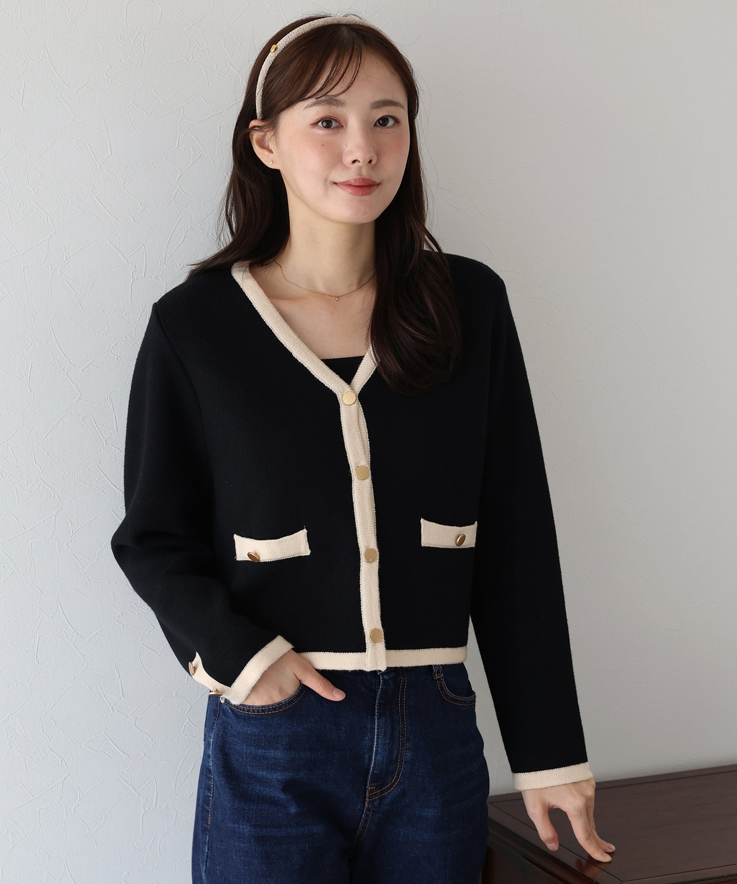 【TIME SALE】Ⅴネックニットジャケット