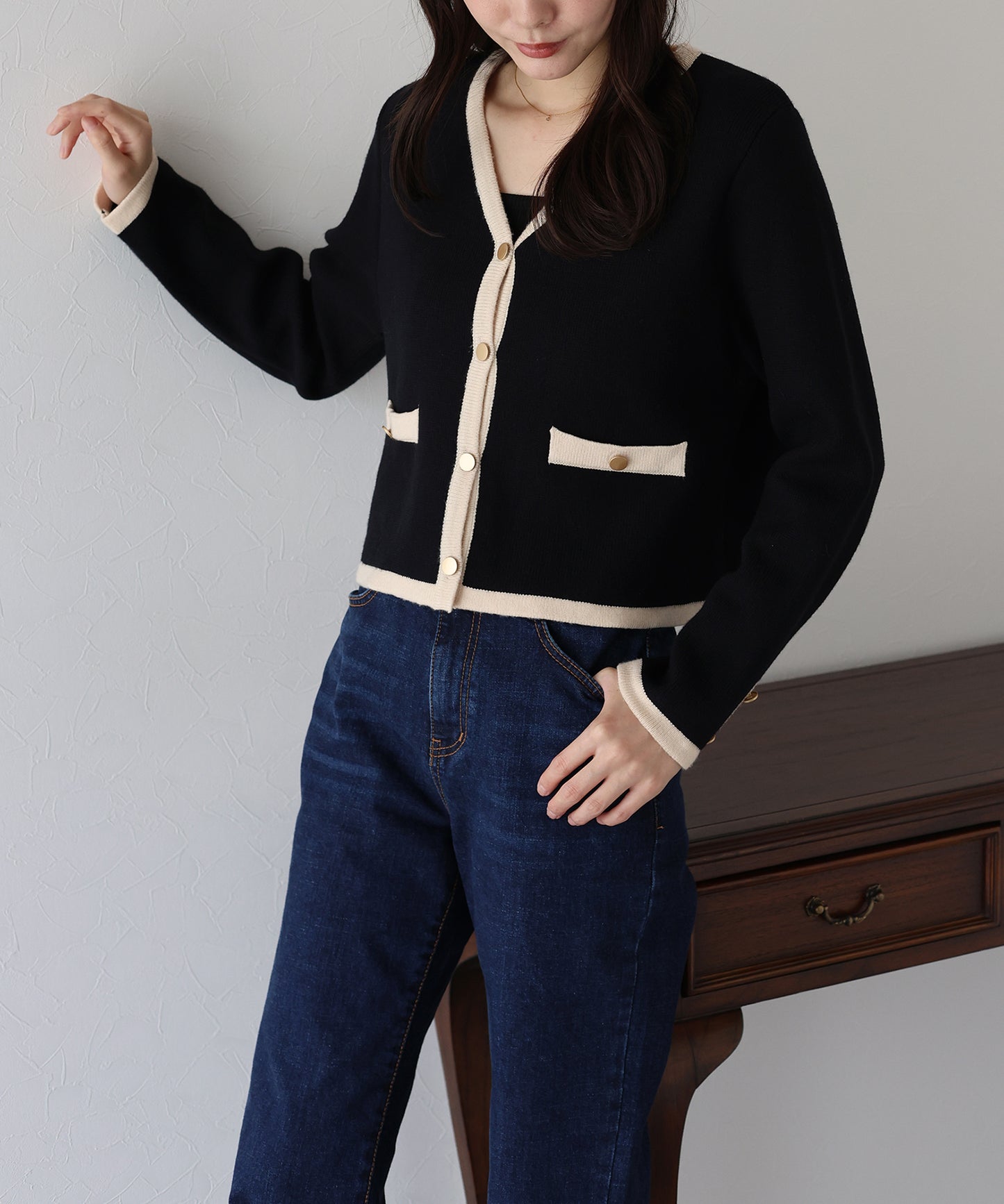 【TIME SALE】Ⅴネックニットジャケット