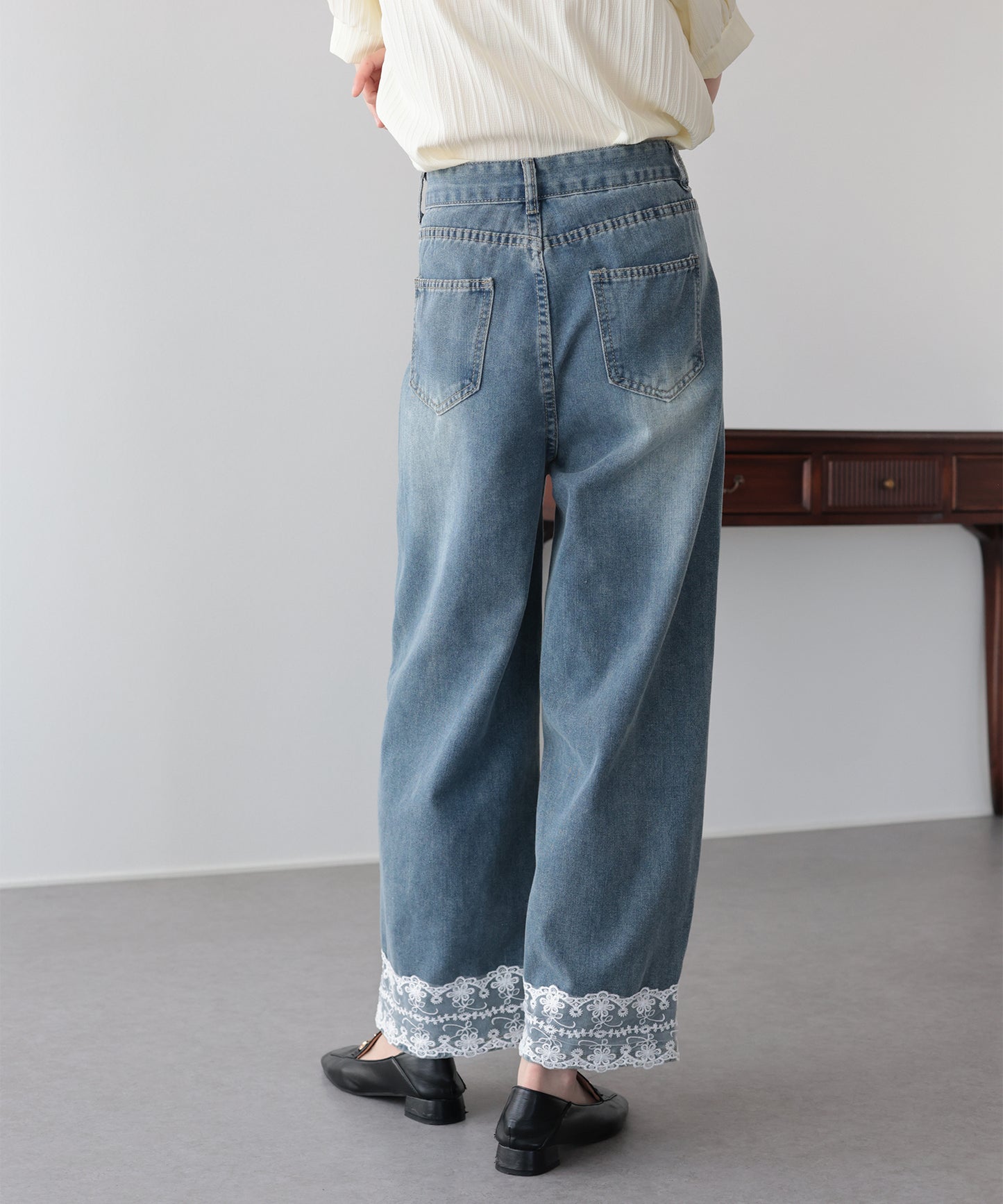 【早割5％OFF】ヘムレースデニム